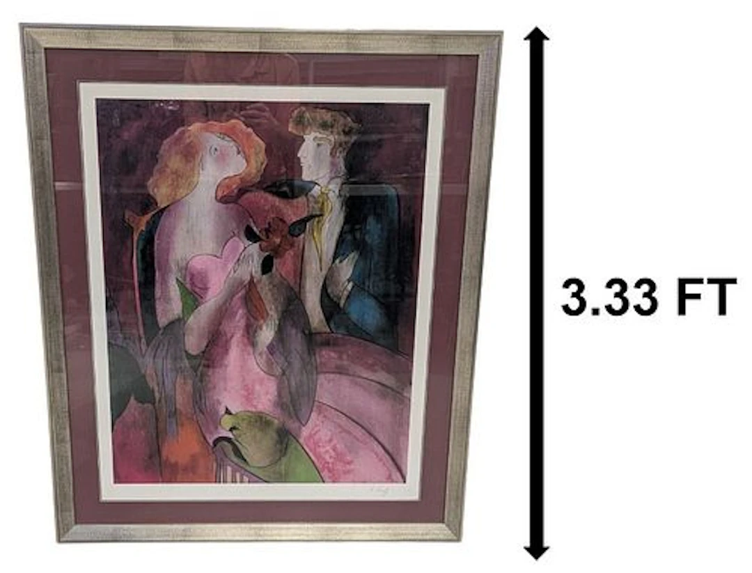 Linda Le Kinff (Born 1949) French, Large Signed Lithograph