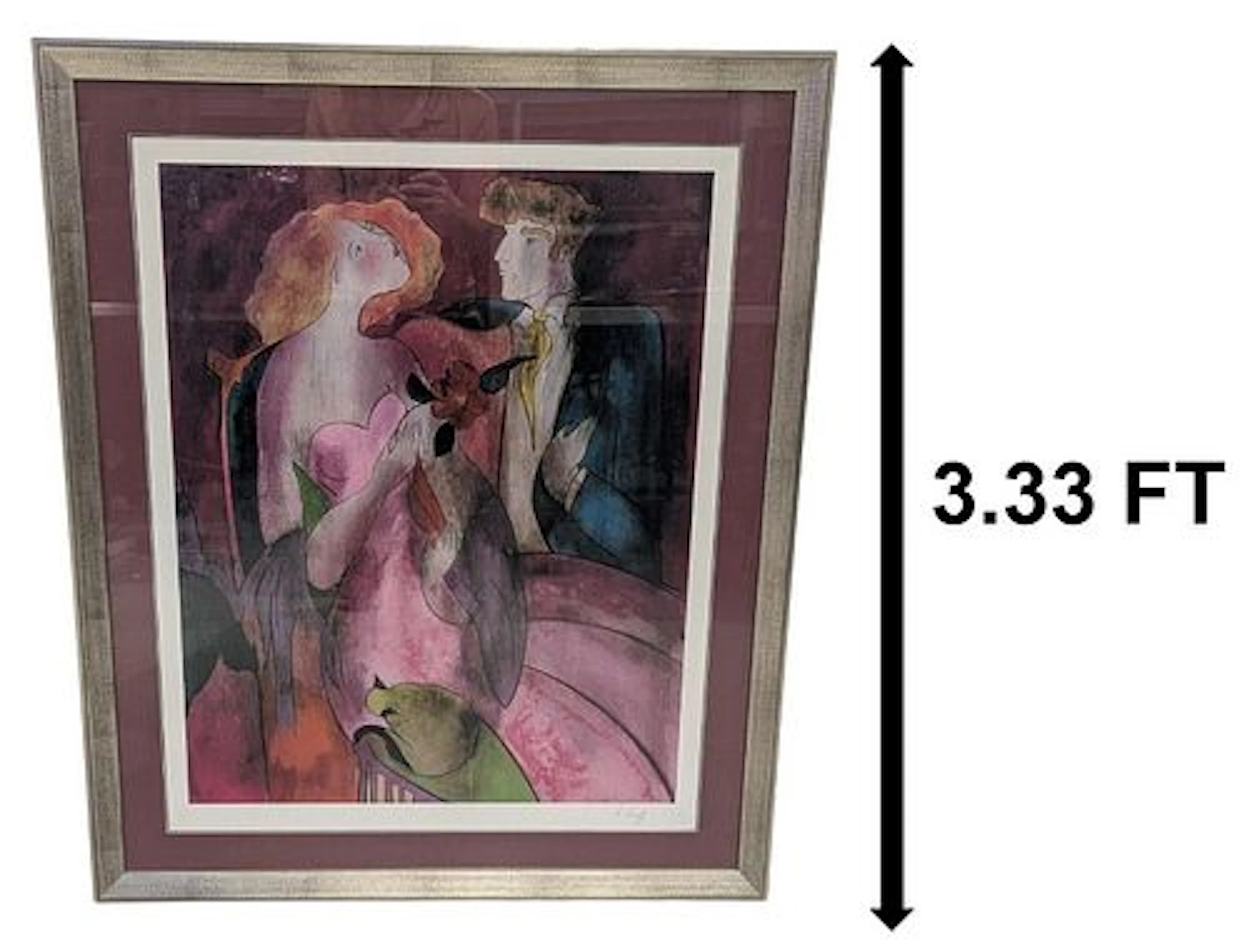 Linda Le Kinff (Born 1949) French, Large Signed Lithograph
