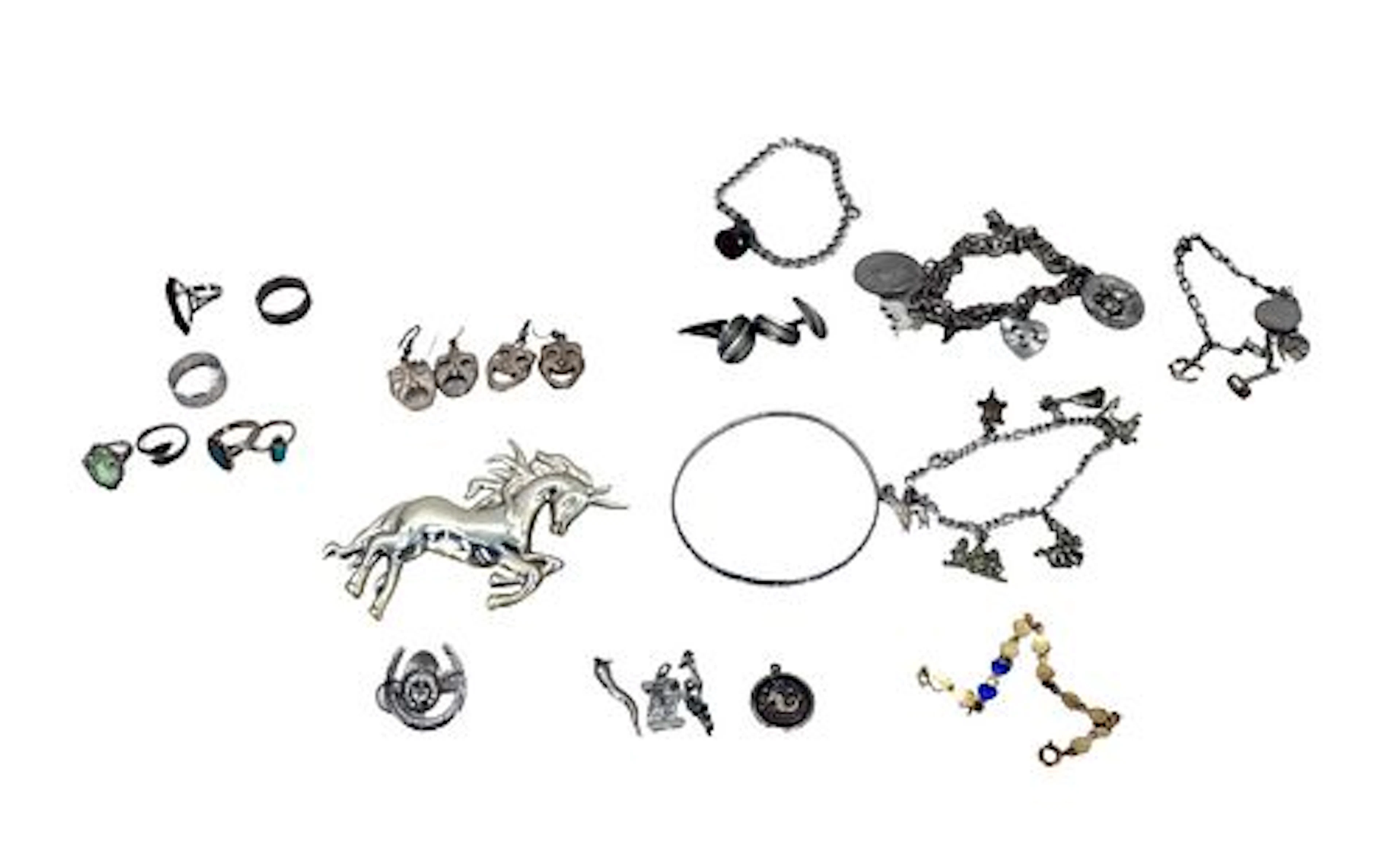 Collection of Miscellaneous Sterling Silver Jewelry - Gross 5.010 ozt.