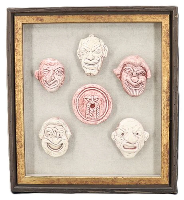Greco-Roman Style Souvenir Replica Theater Admission Tokens