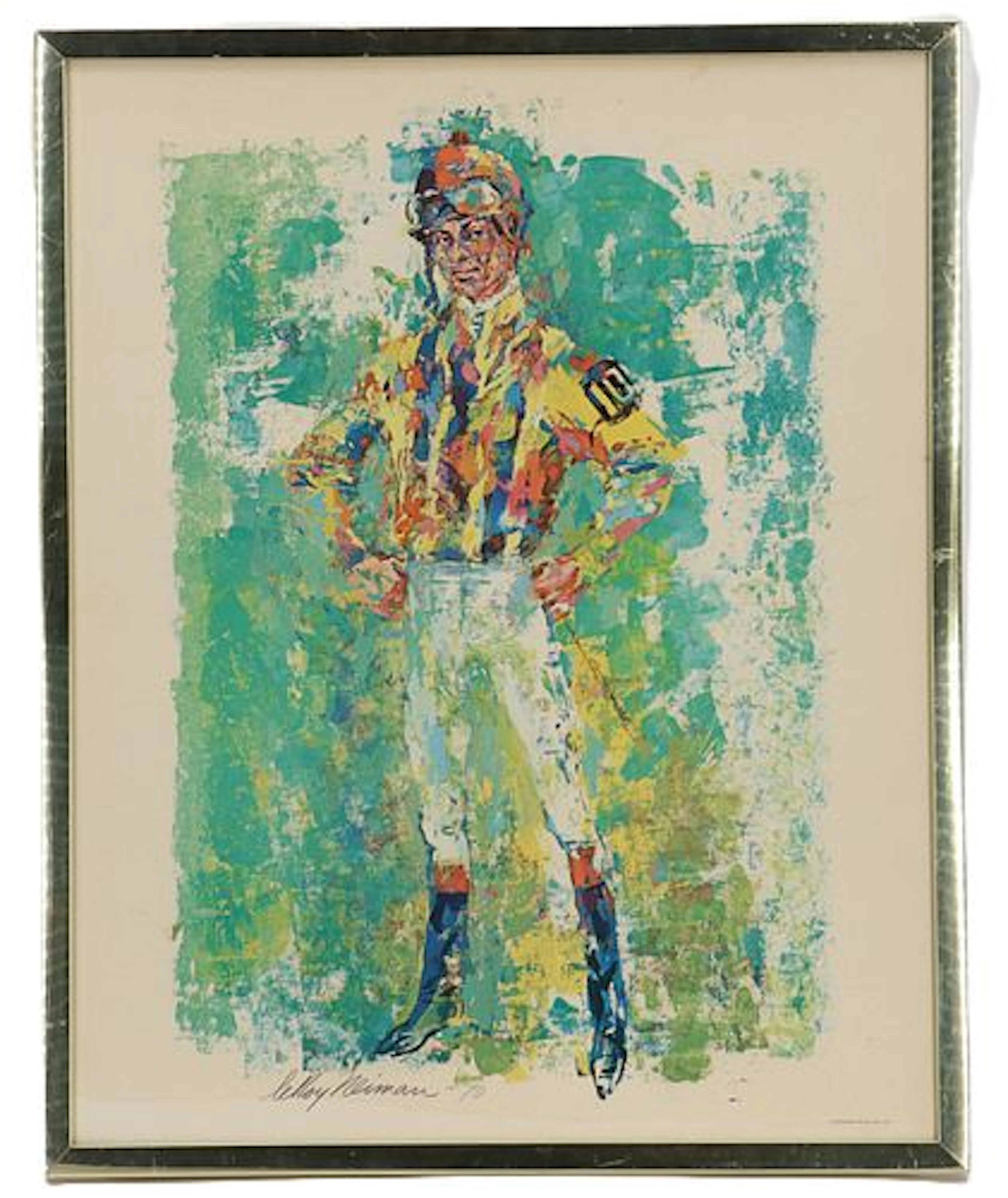 LeRoy Neiman (1921-2012) American, Framed "Bill Hartack" Lithograph