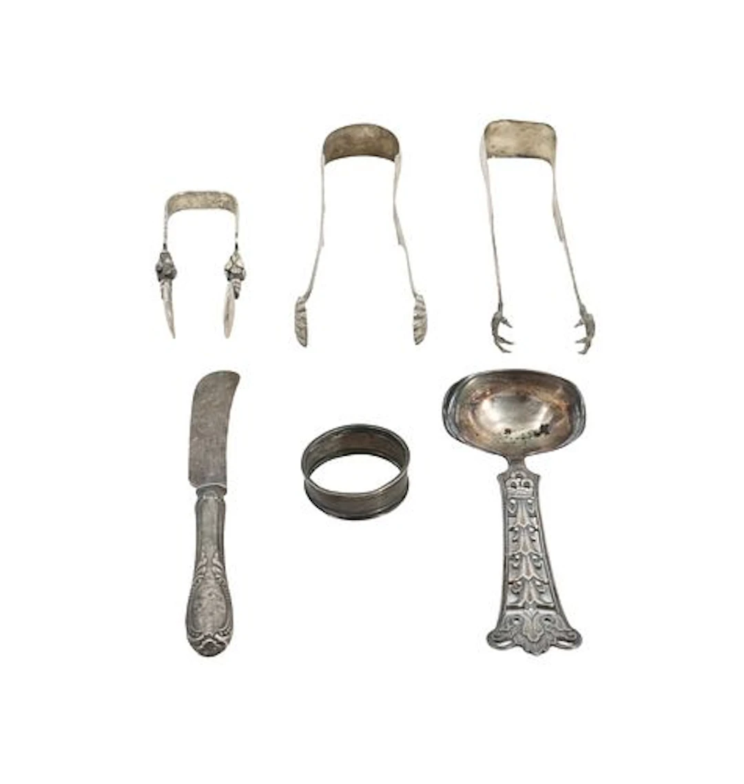 (6) European Sterling Silver Utensils - 5.720 ozt.