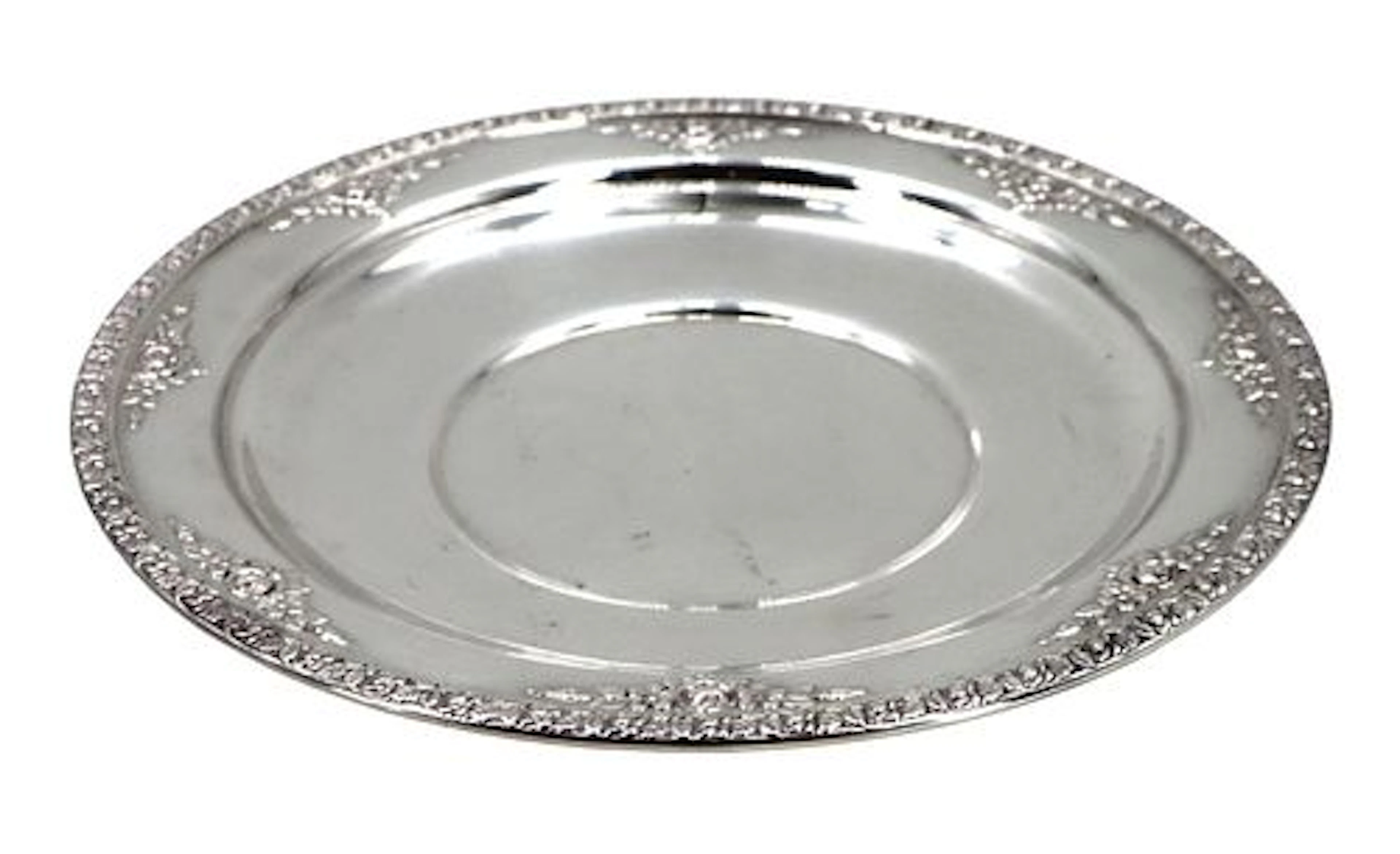 Wallace Sterling Silver Normandie Plate - 5.605 ozt.