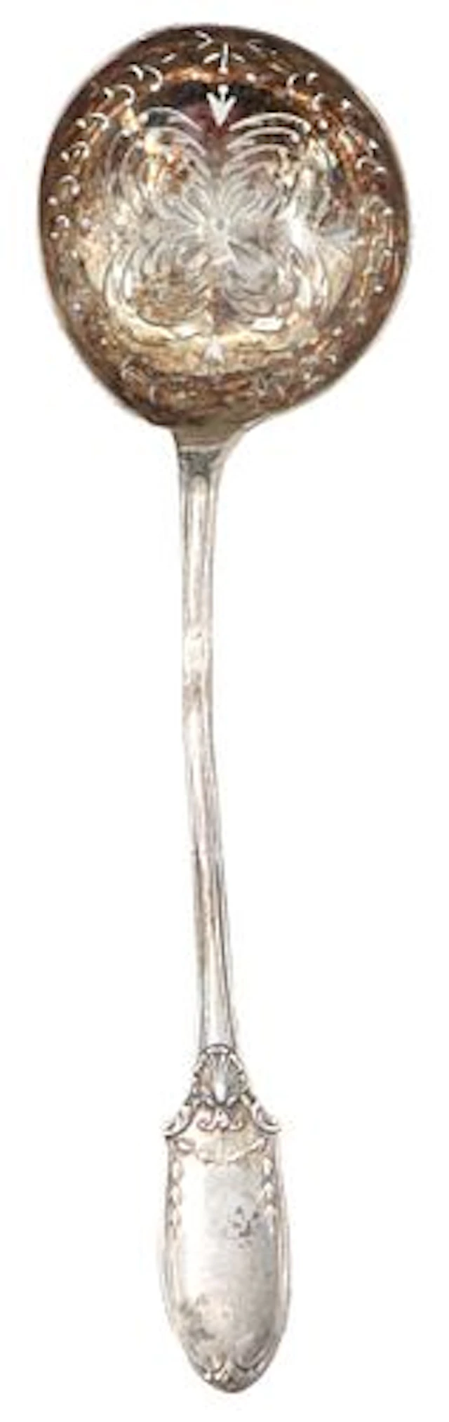 Antique French Sterling Silver Sifter Spoon - 1.025 ozt.