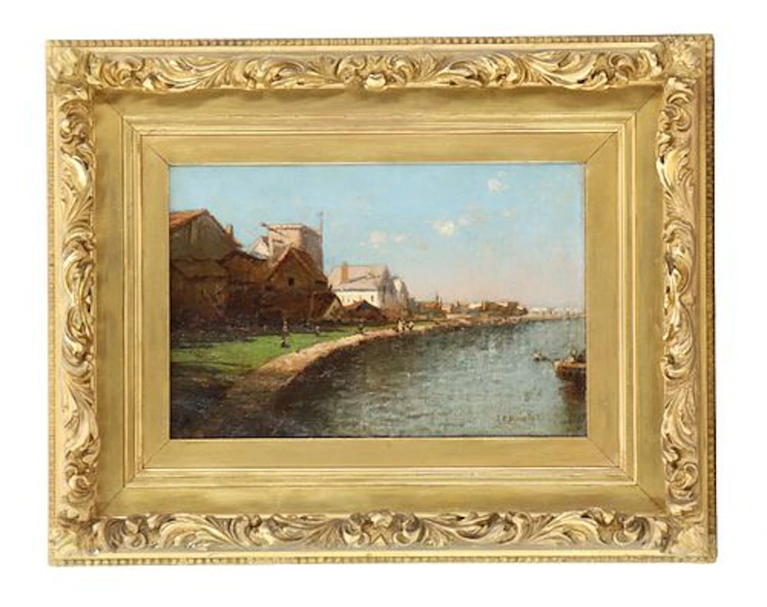 John Bunyan Bristol (1826-1909) American, Oil on Canvas Hudson River