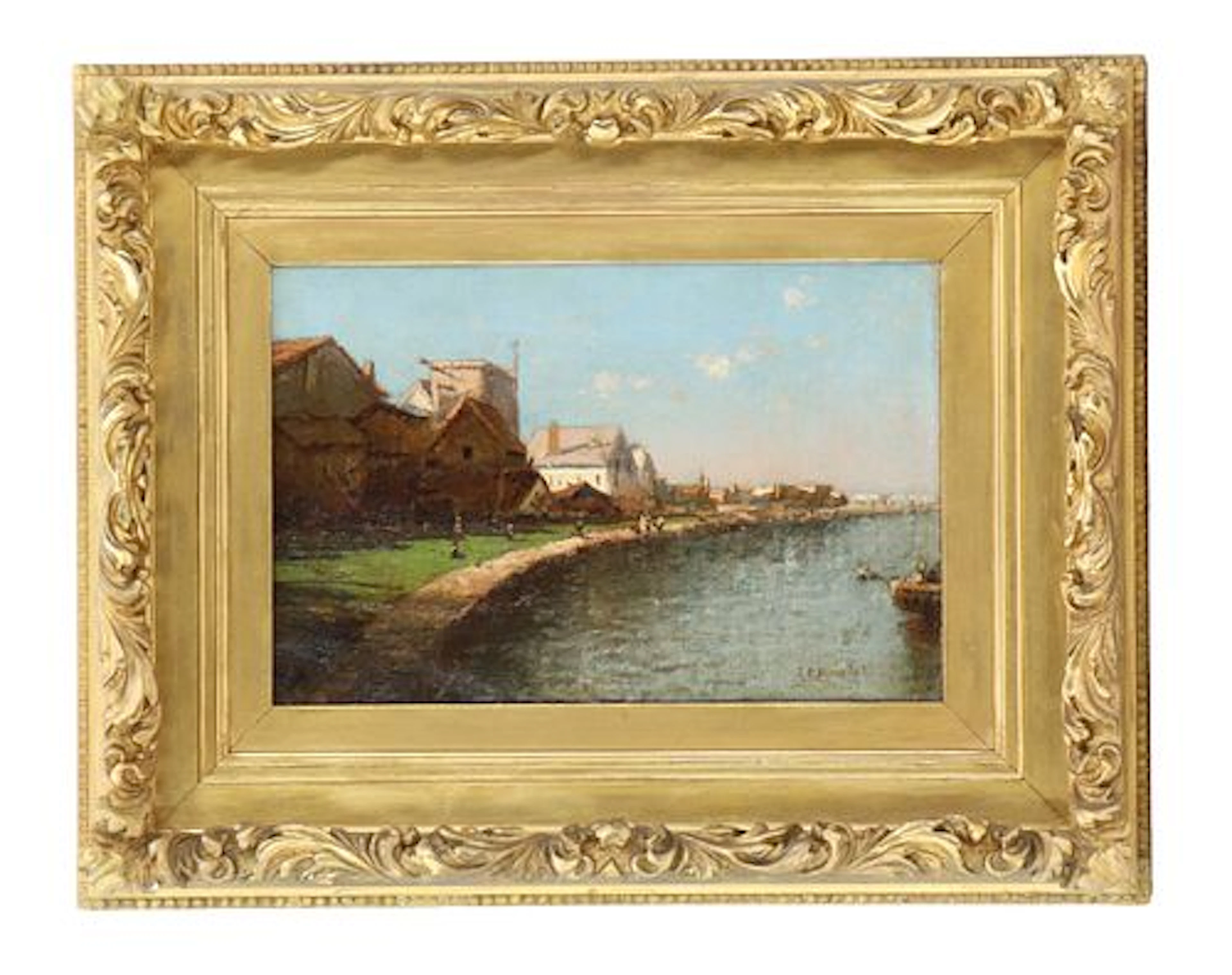 John Bunyan Bristol (1826-1909) American, Oil on Canvas Hudson River