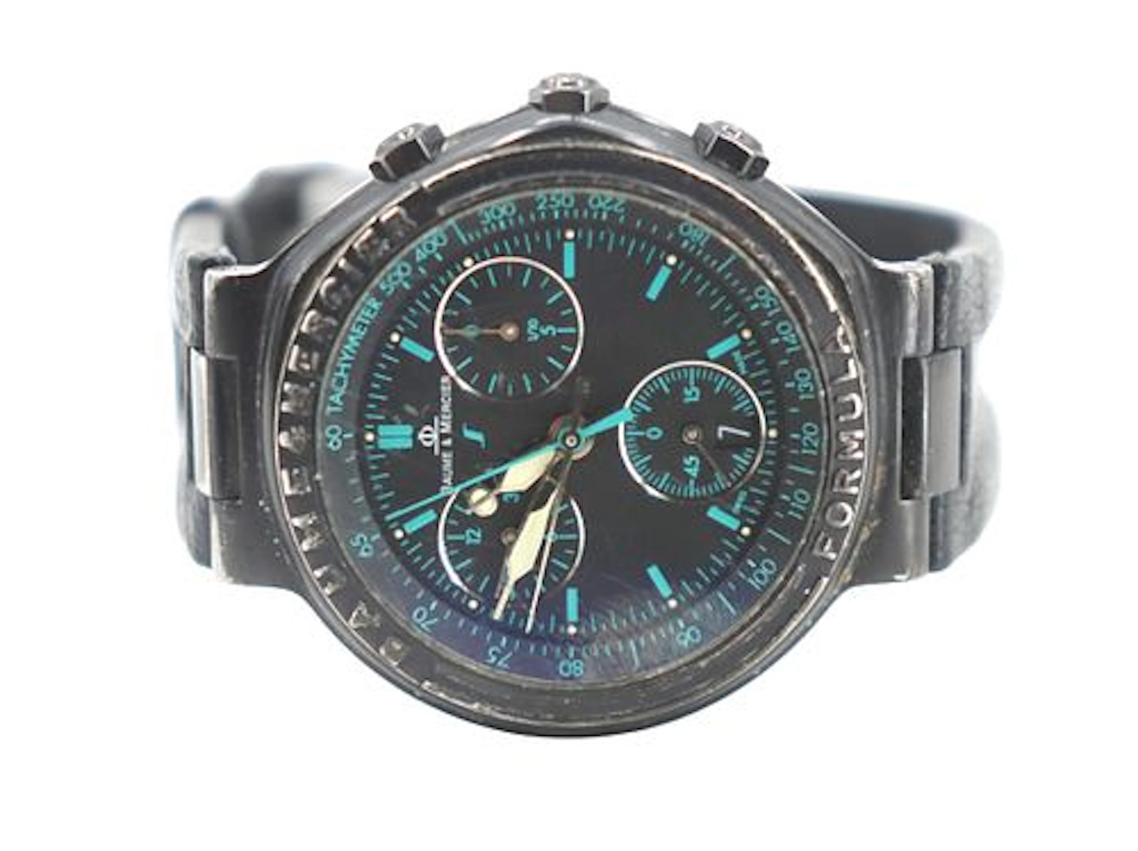 Baume & Mercier Formula Chronograph Stainless Steel Wrist Watch