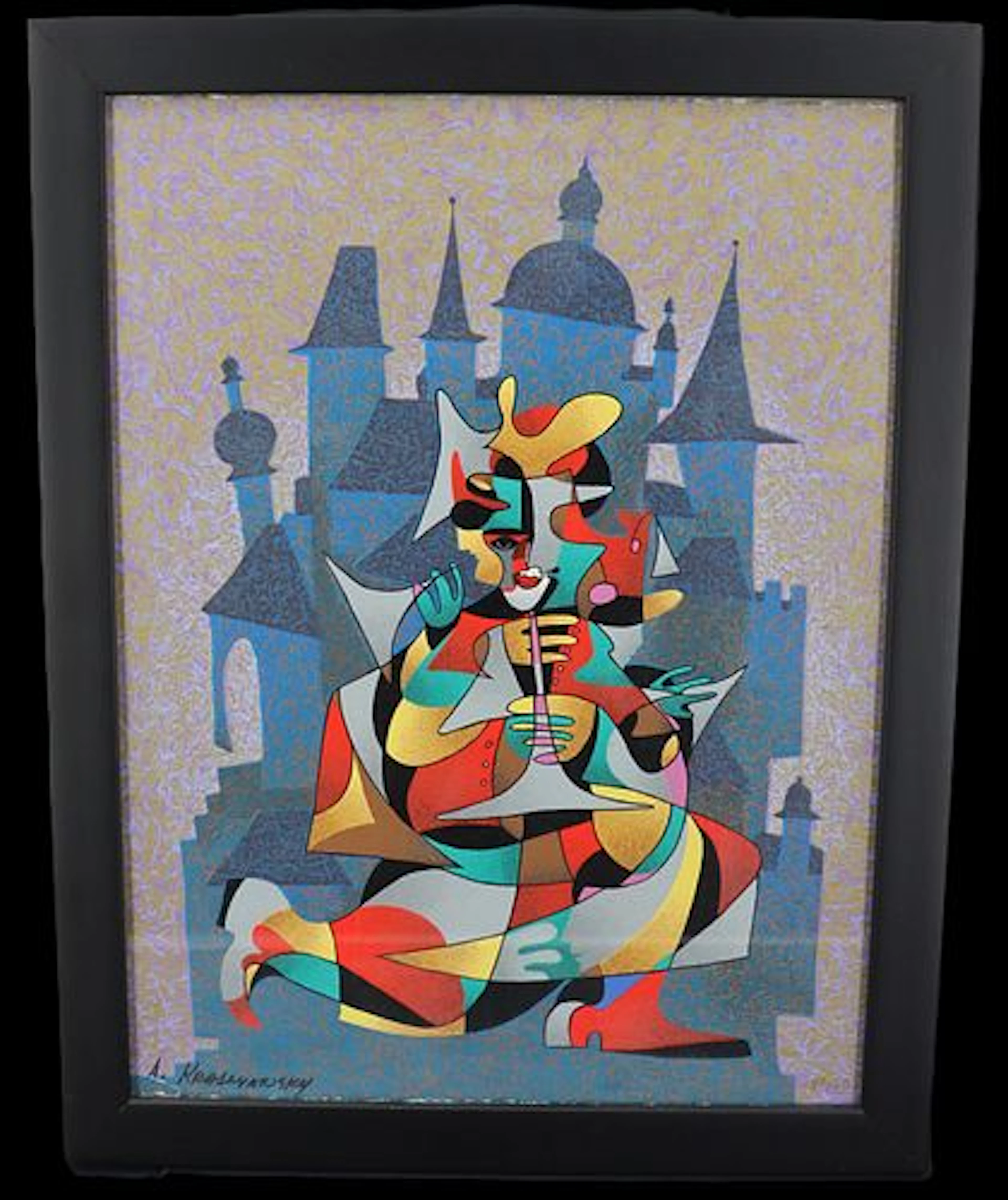 Anatole Krasnyansky (1930-2023) Ukrainian, Lithograph Cubist Surrealist