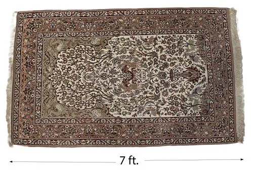 Persian Isfahan Silk Rug