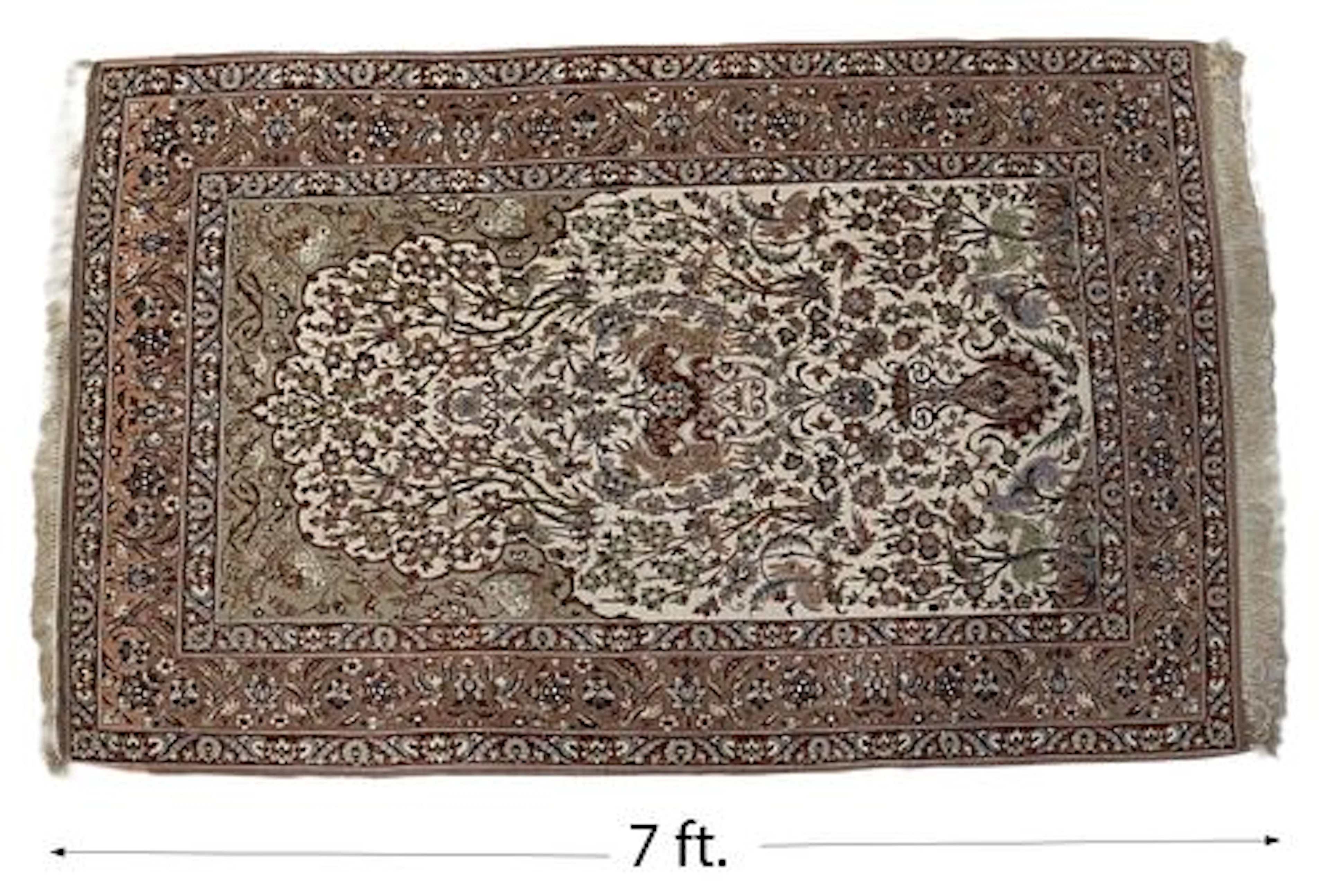 Persian Isfahan Silk Rug