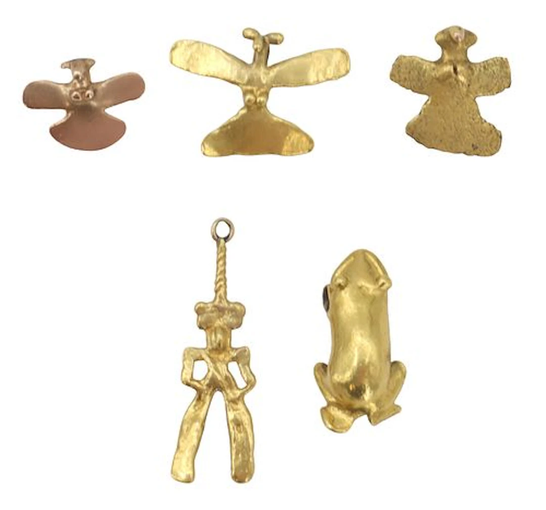 (5) 22K Gold Charms - 24.4 g.