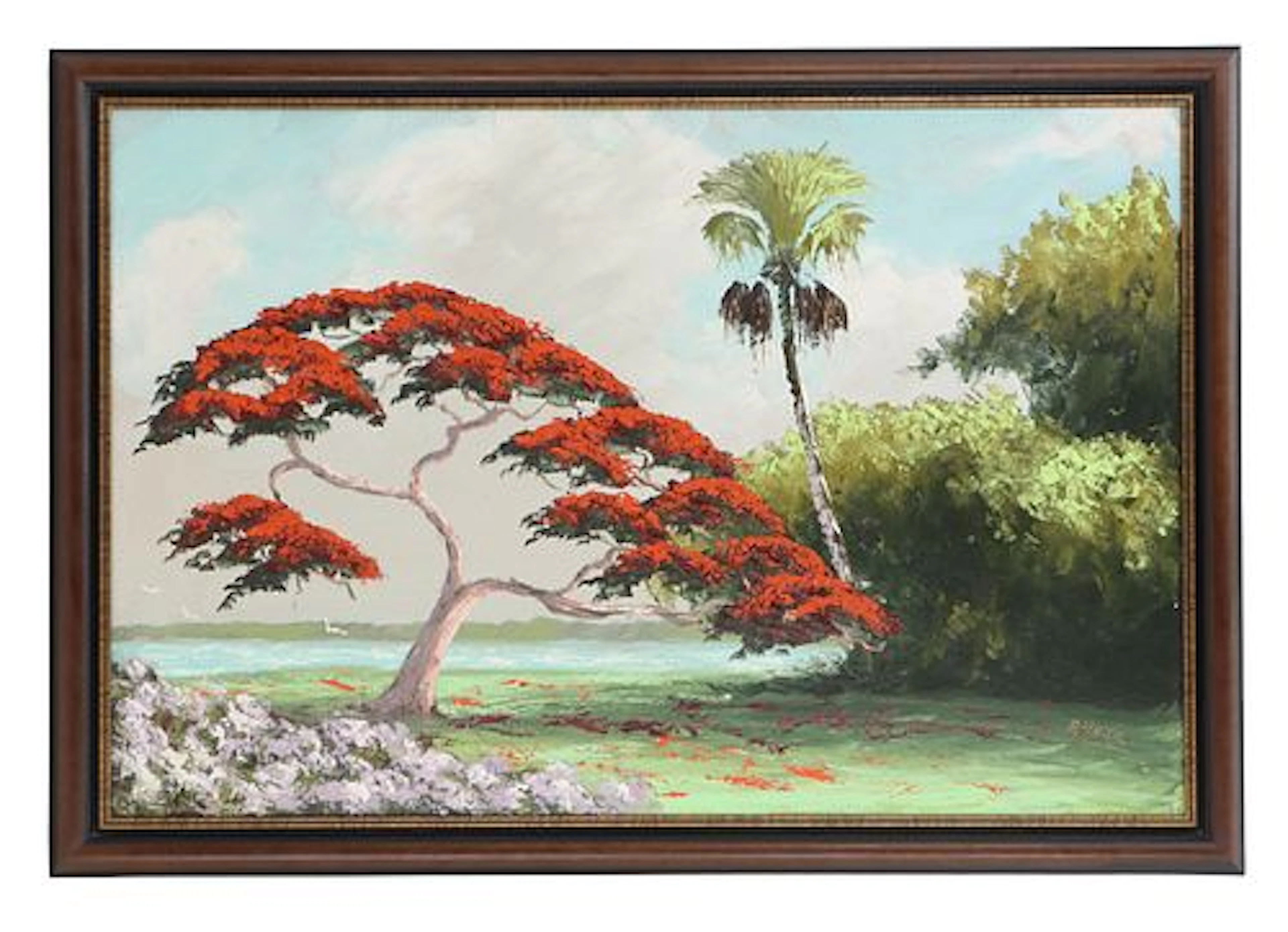 Alfred Hair (1841-1970) American, Oil on Board Florida Highwaymen