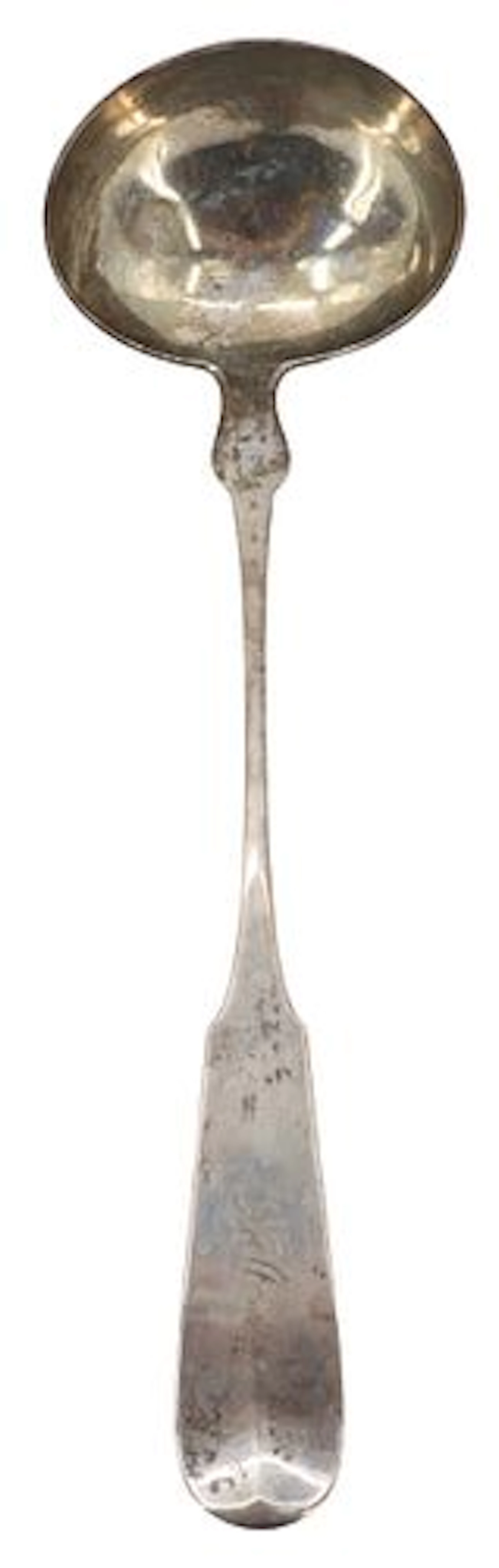 Antique Benjamin Pitman Pure Coin Silver Ladle - 5.855 ozt.
