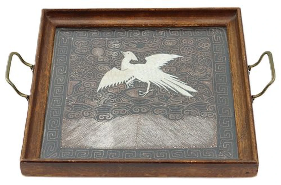 Antique Chinese Embroidered Rank Badge