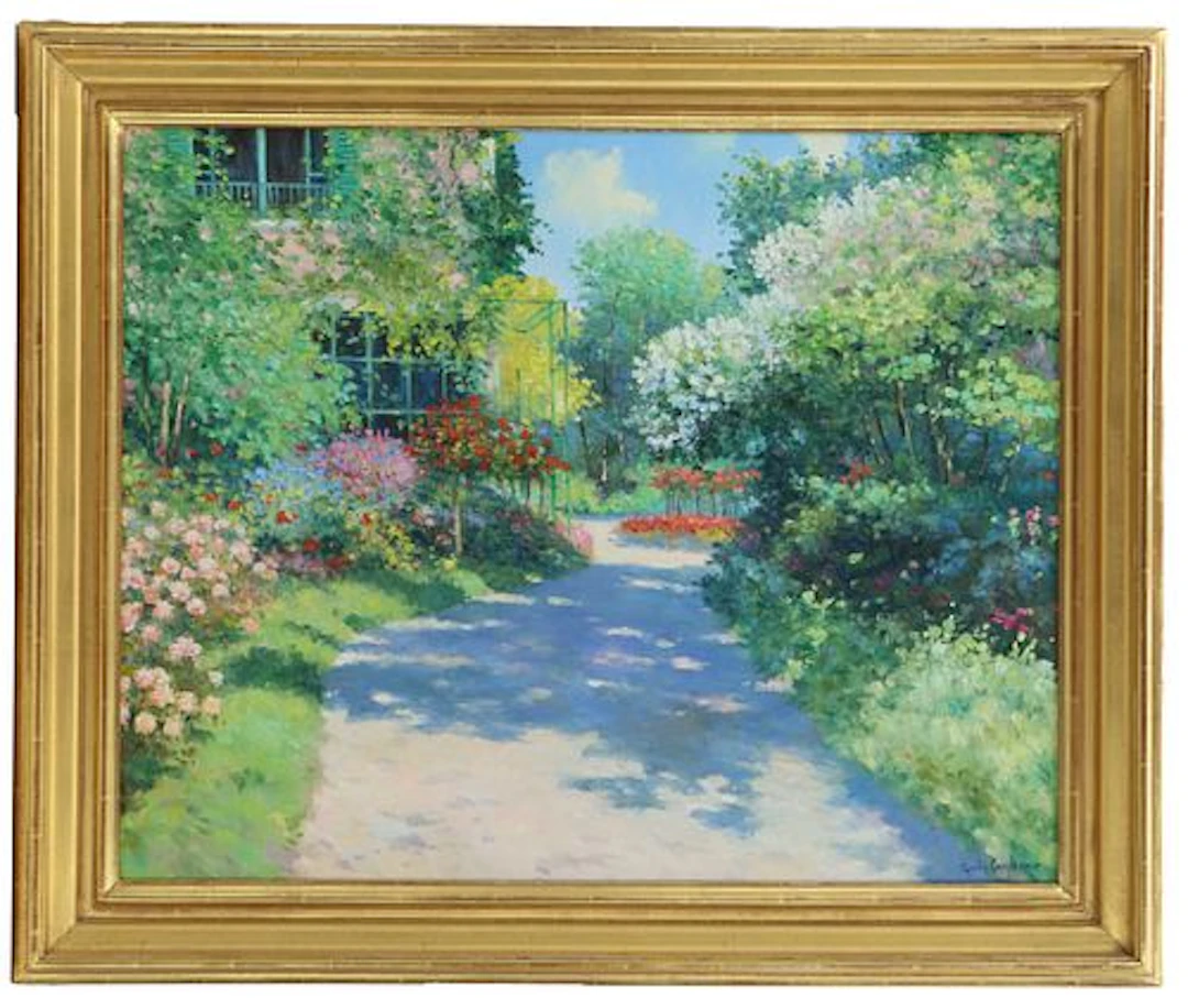 Claude Cambour (1940-2012) French, Oil on Canvas "Son Premier de Giverny"