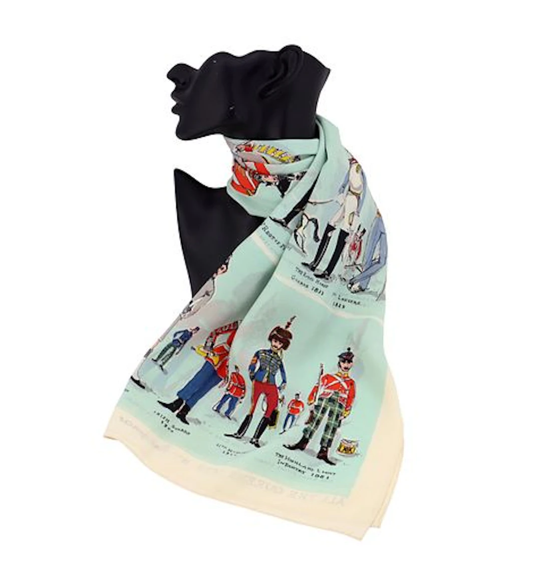 Jacqmar Silk Scarf "All the Queen's Men"