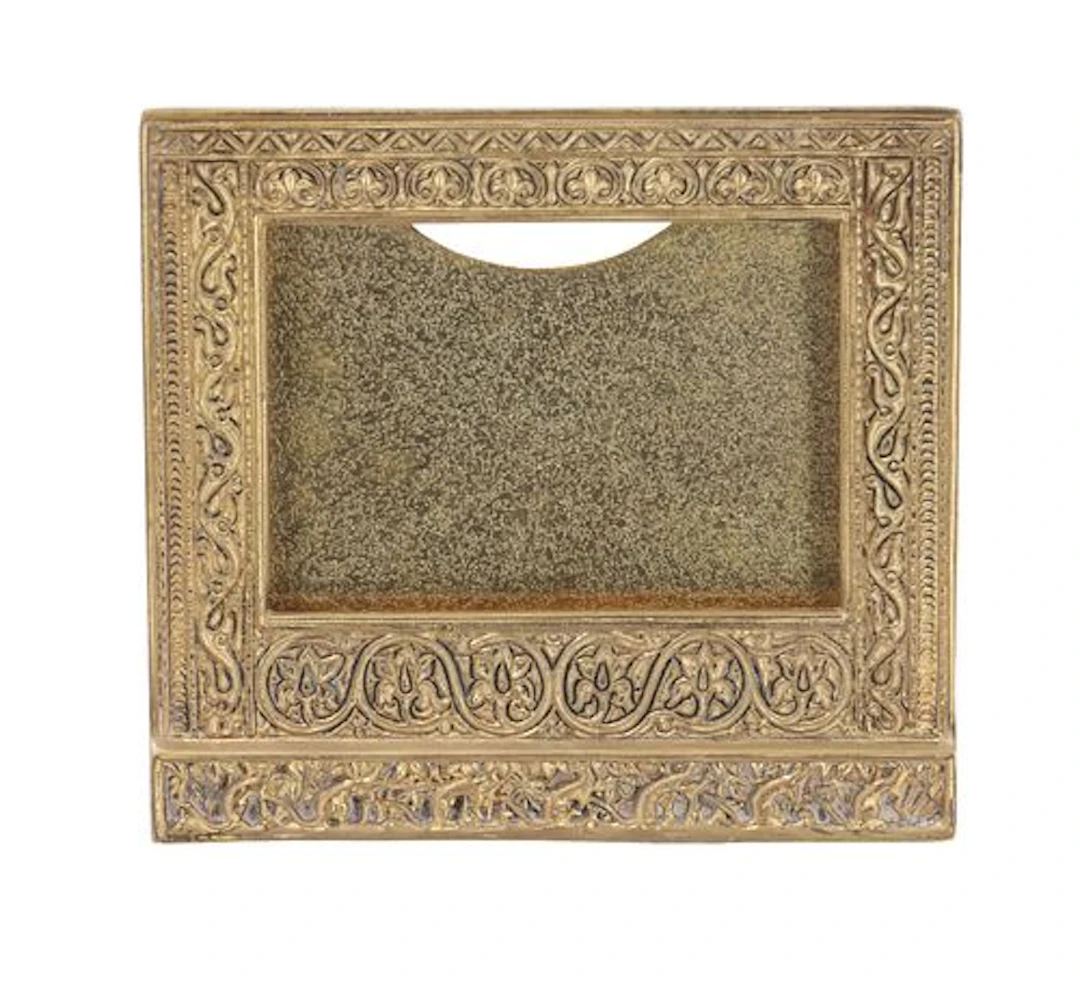 Tiffany Studios New York Adam Pattern Bronze Desk Calendar Frame