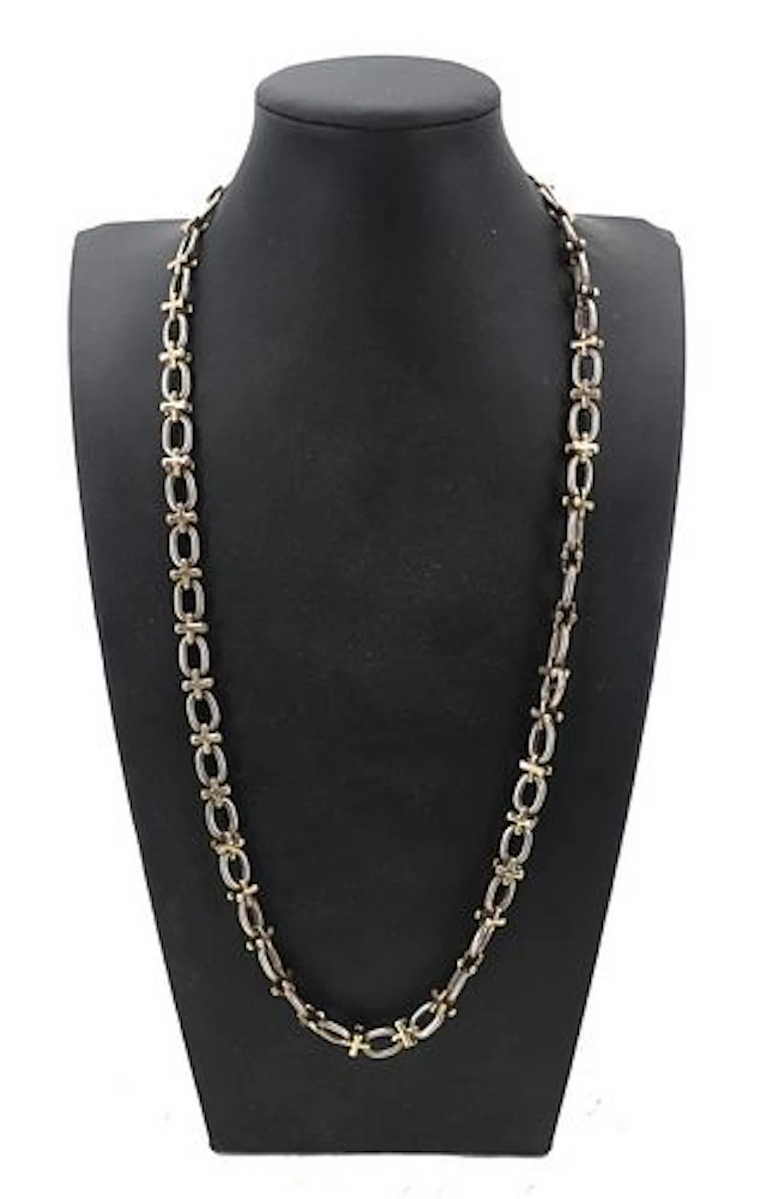 Tiffany & Co. Paloma Picasso Sterling Silver and 18k Gold "X" Link