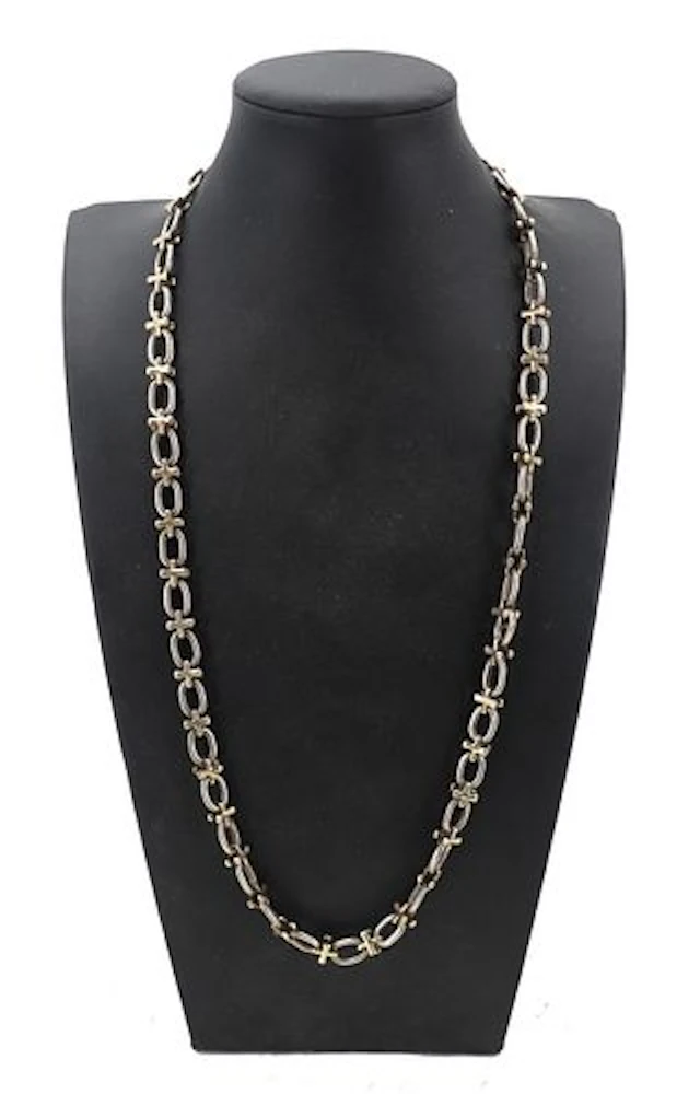 Tiffany & Co. Paloma Picasso Sterling Silver and 18k Gold "X" Link