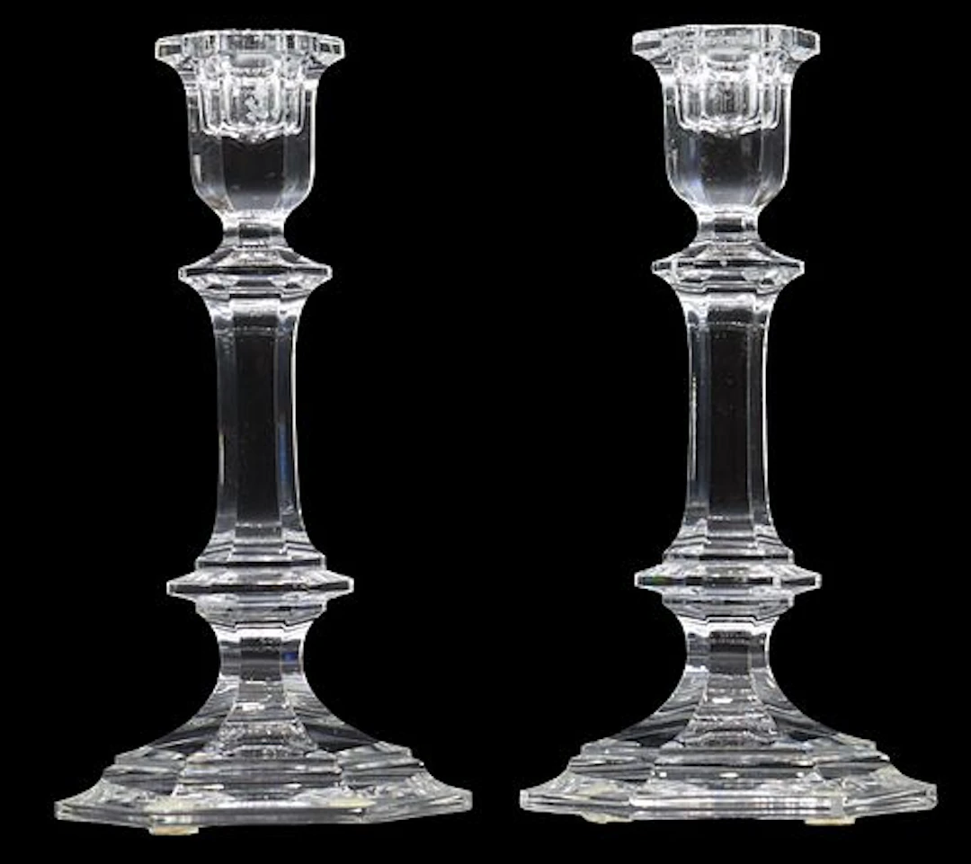 Pair of Baccarat Harcourt-Versailles Crystal Candlesticks