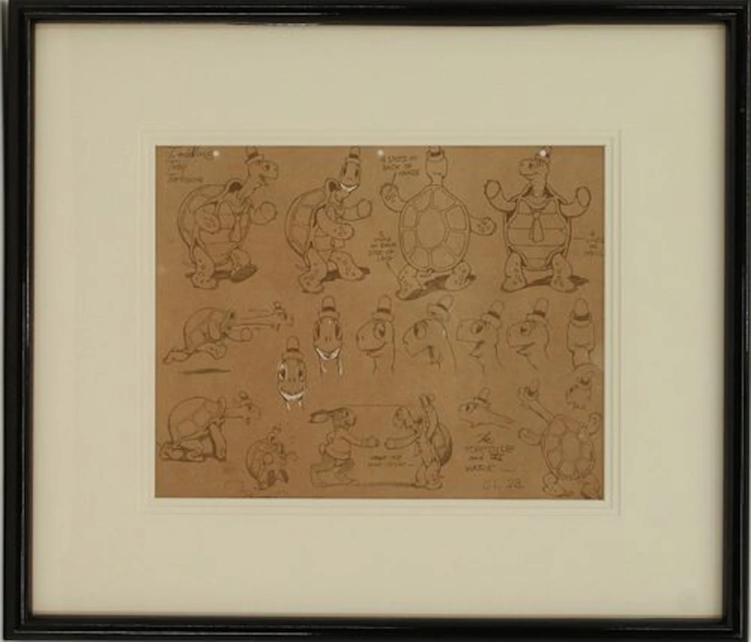 "Tortoise & The Hare" Lithographic Model Sheet