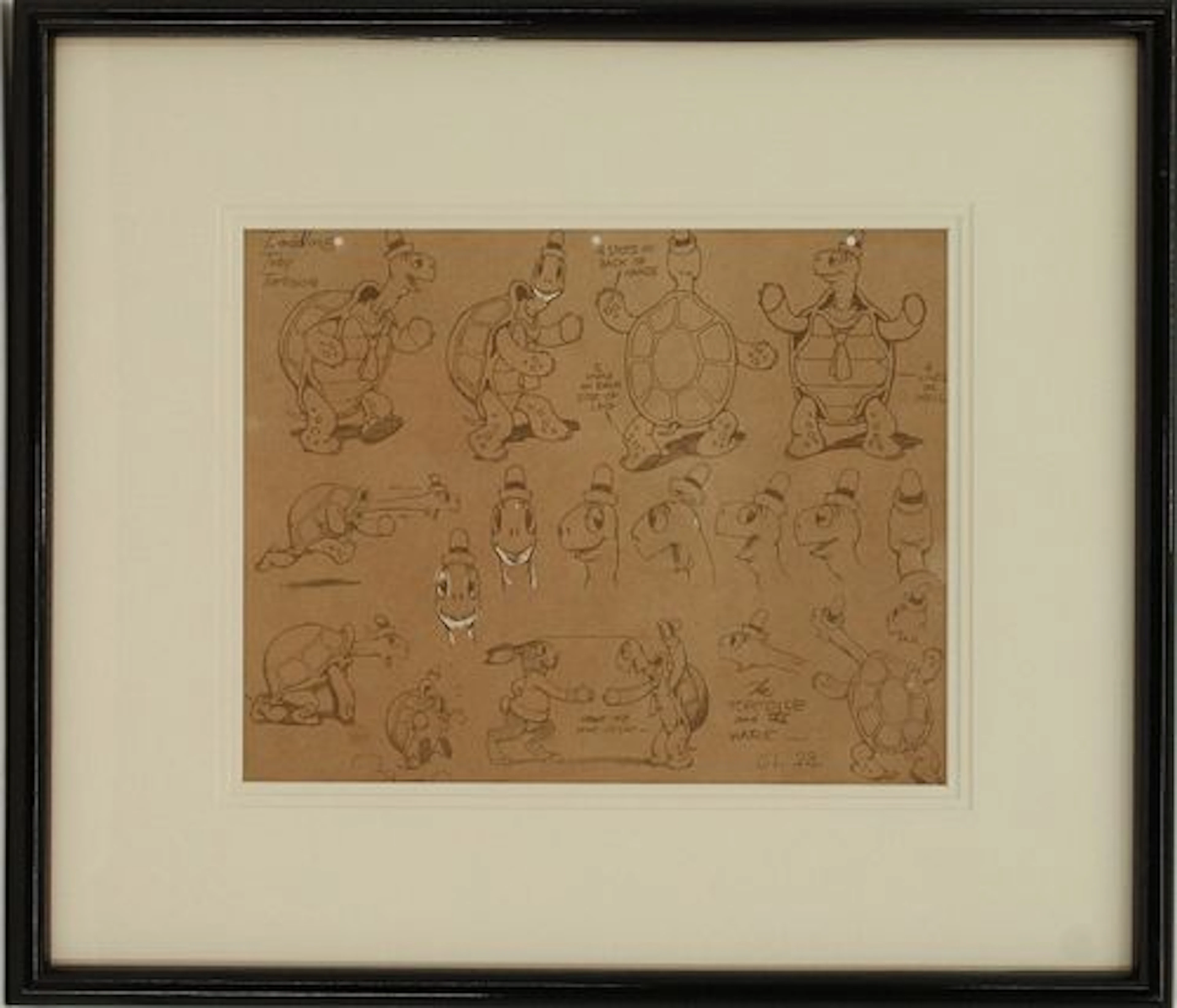 "Tortoise & The Hare" Lithographic Model Sheet
