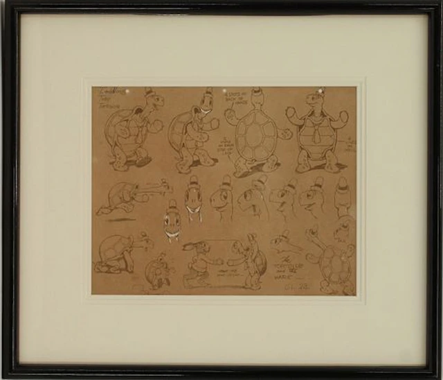 "Tortoise & The Hare" Lithographic Model Sheet