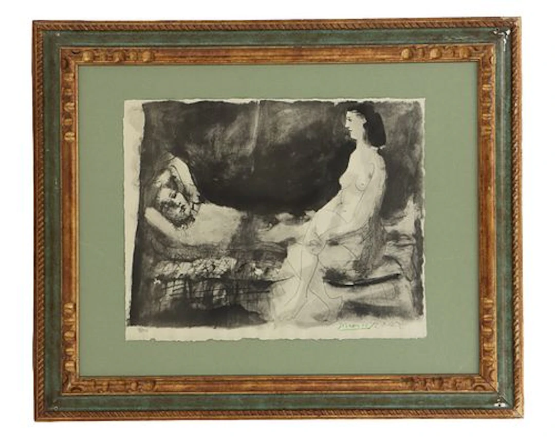 After Pablo Picasso (1881-1973) Spanish, Lithograph "Homme dormant
