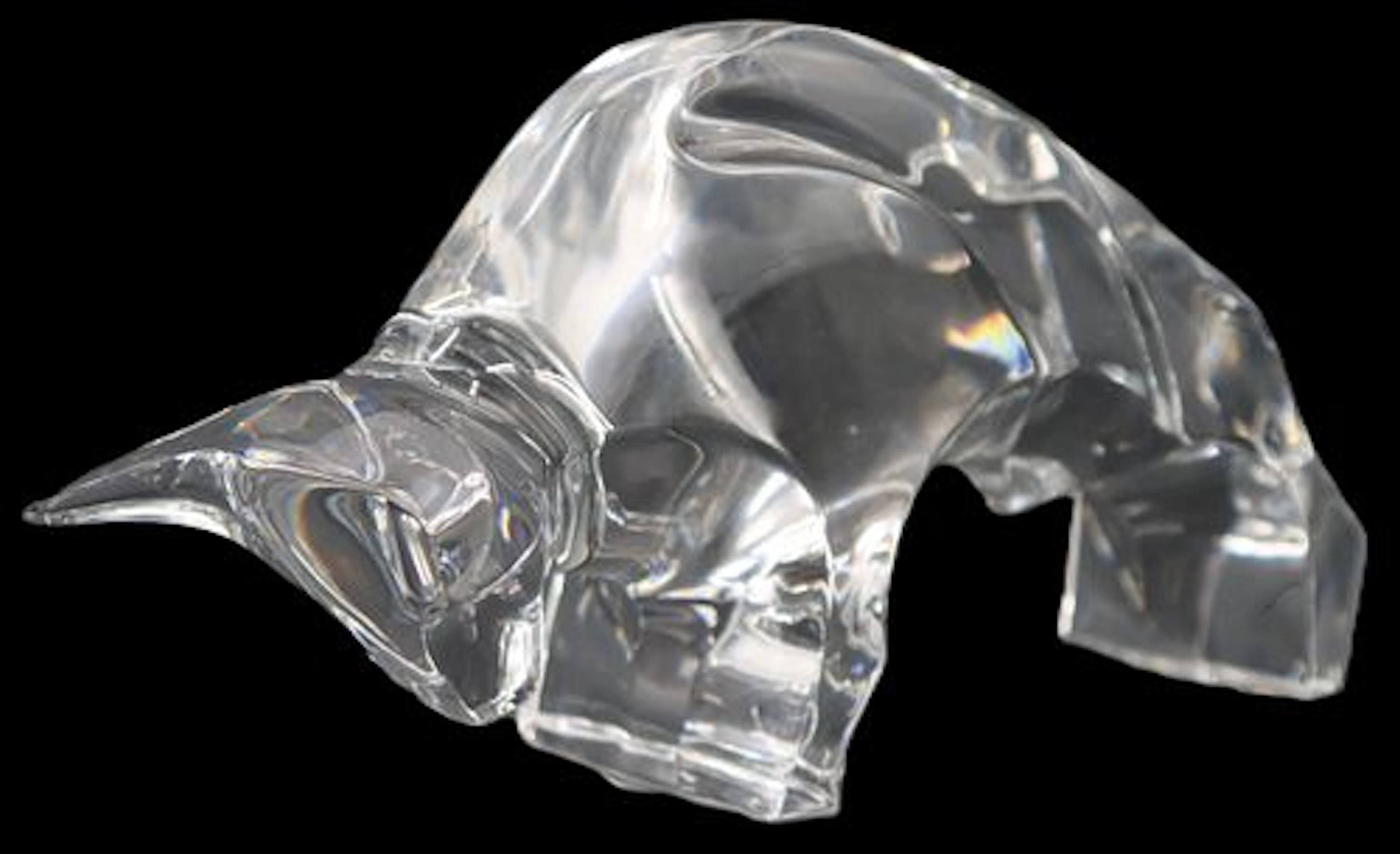 Baccarat Crystal "Wall Street Bull" (Taureau) Figurine