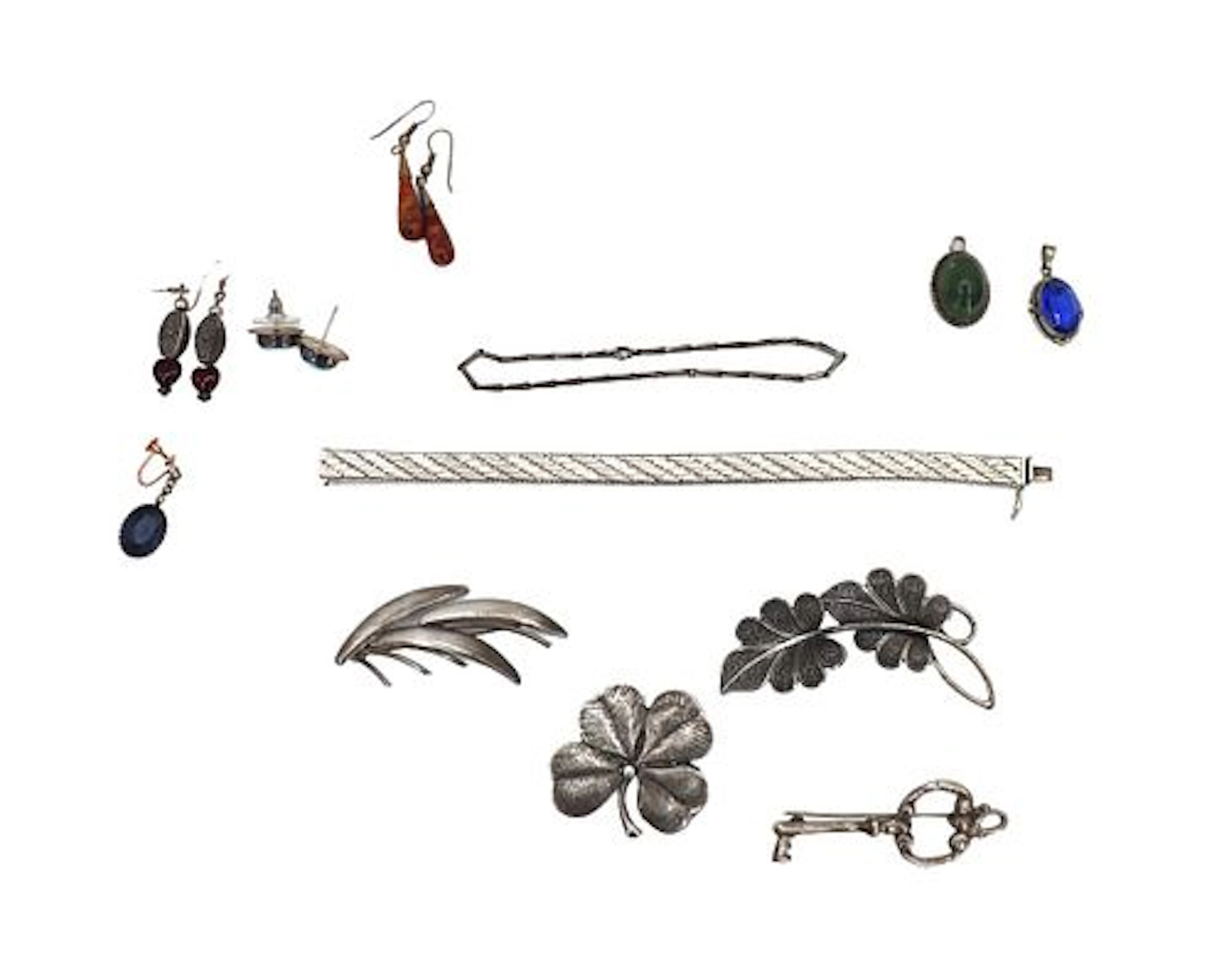 Collection of Sterling Silver Jewelry - Gross 2.510 ozt.