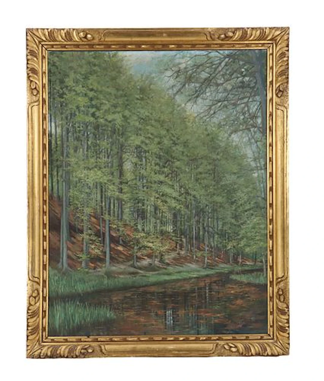 Jean Vandeput (19th/20th Century) Belgian, Oil on Canvas "Forested