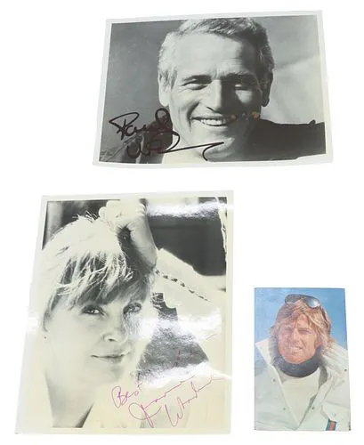 Autographed Photos -Paul Newman/Robert Redford & Joanne Woodward