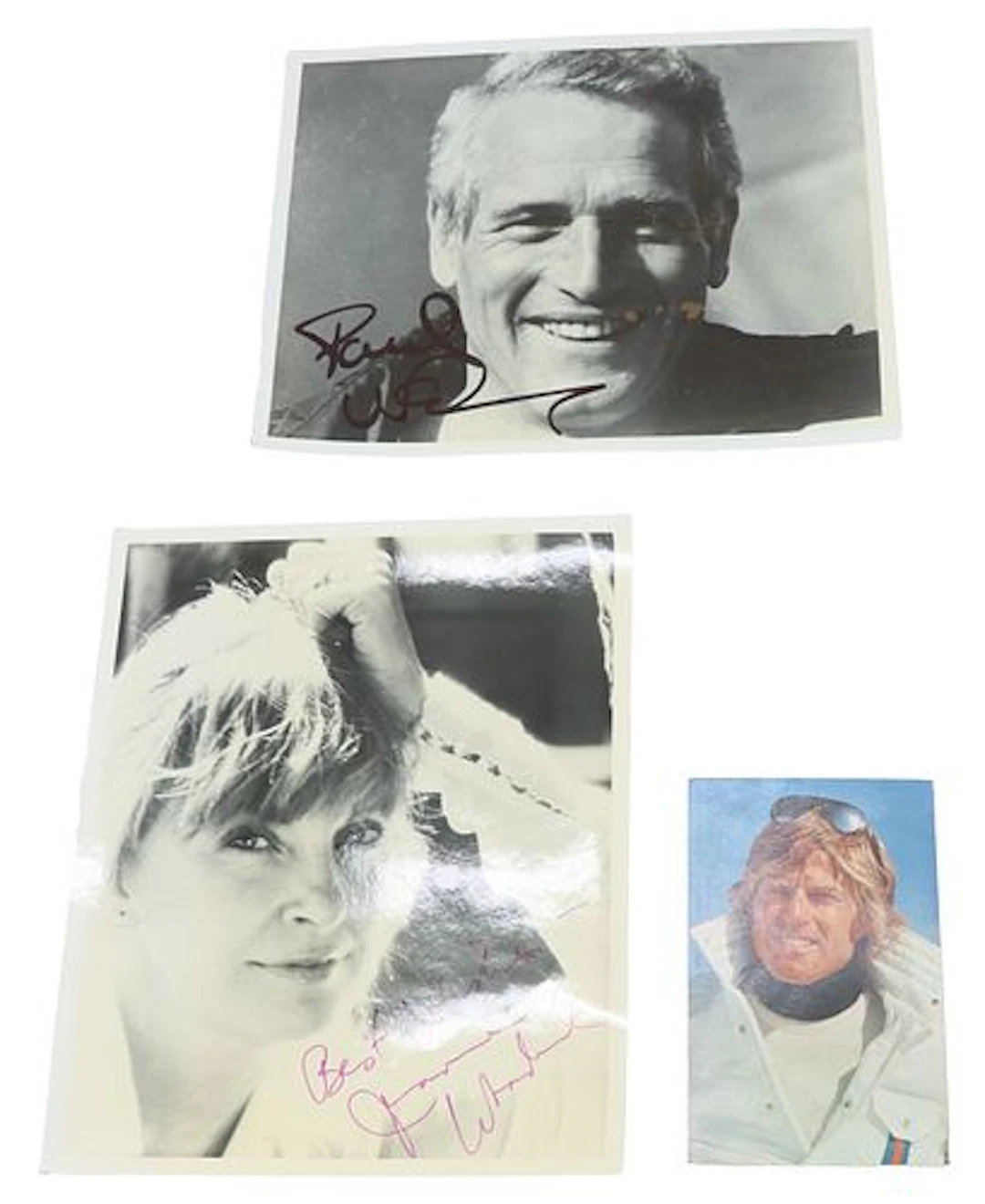 Autographed Photos -Paul Newman/Robert Redford & Joanne Woodward
