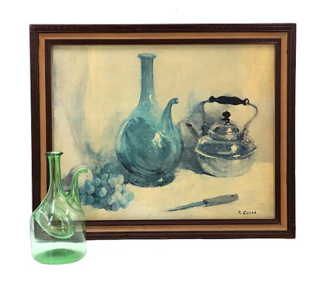 Rudolph Colao (1927-2014) American, Art Print on Canvas Still Life