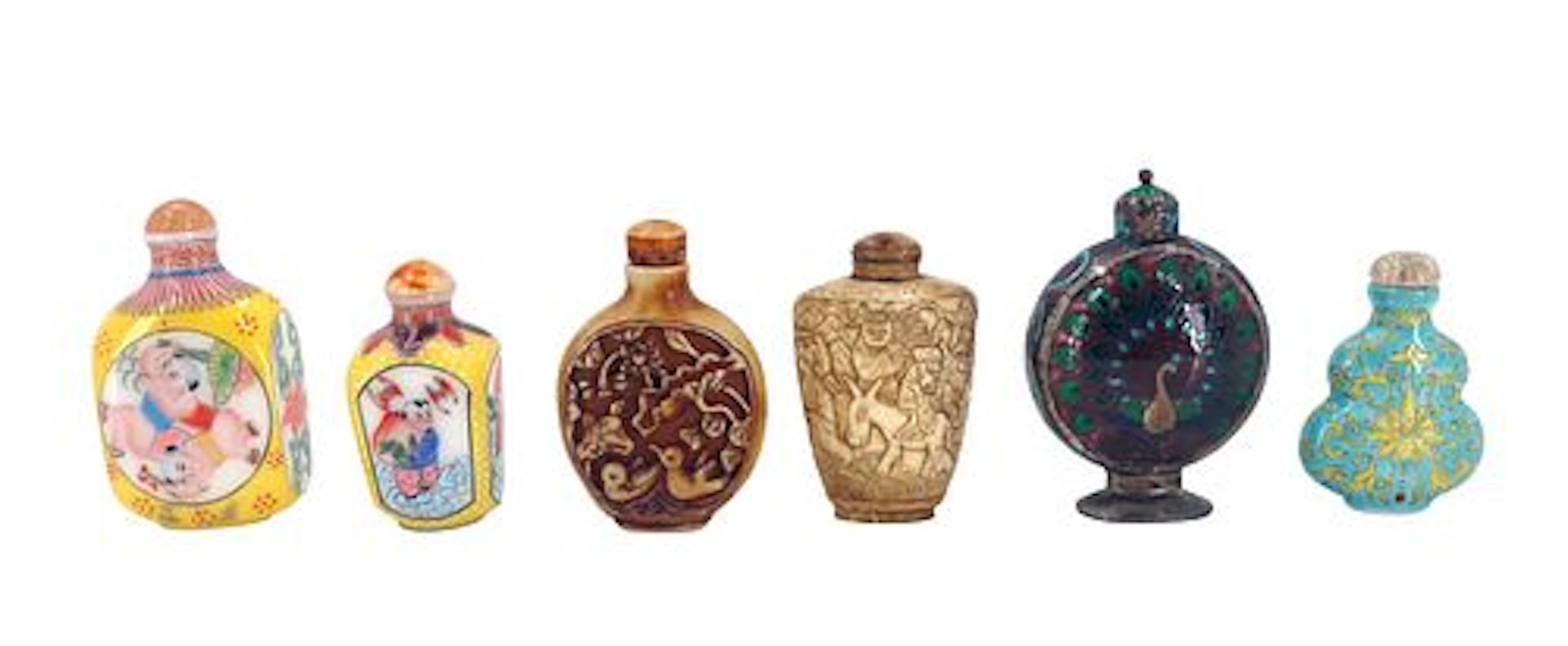 (6) Chinese Snuff Bottles