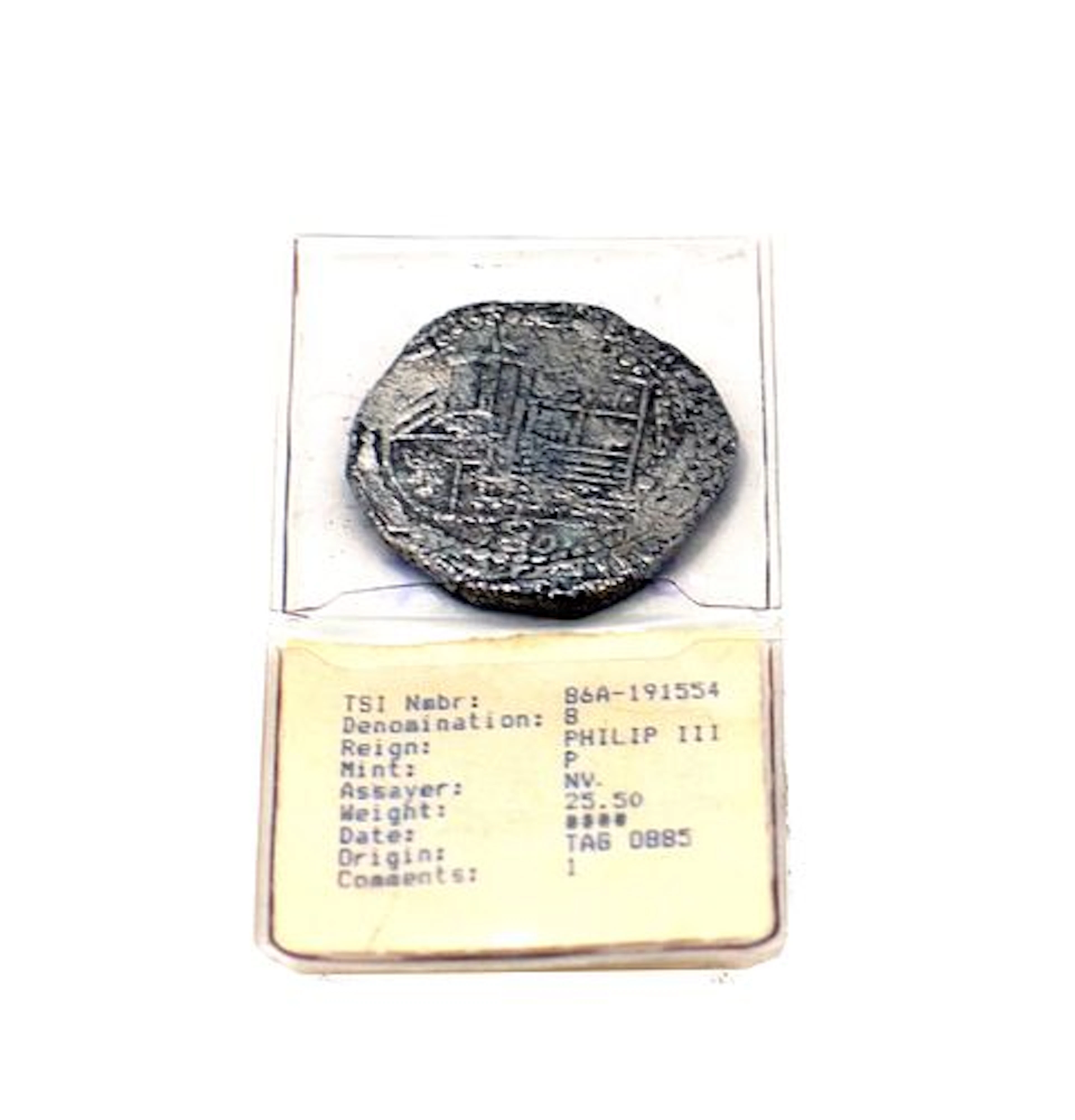 Spanish Colonial 8 Reales Shipwreck Cob Coin