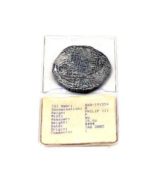 Spanish Colonial 8 Reales Shipwreck Cob Coin
