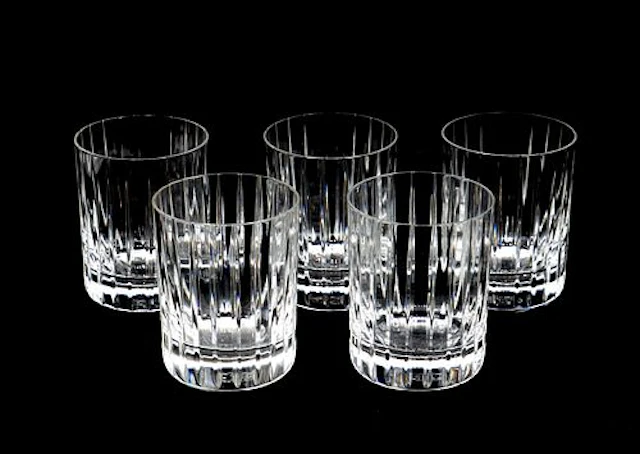(5) Baccarat Crystal Harmonie "Single" Old-Fashioned Rocks Glasses or Tumblers