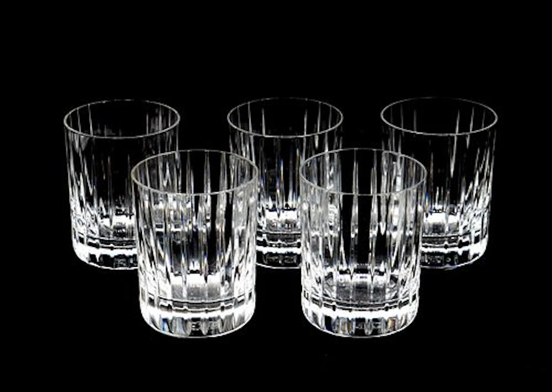(5) Baccarat Crystal Harmonie "Single" Old-Fashioned Rocks Glasses or Tumblers