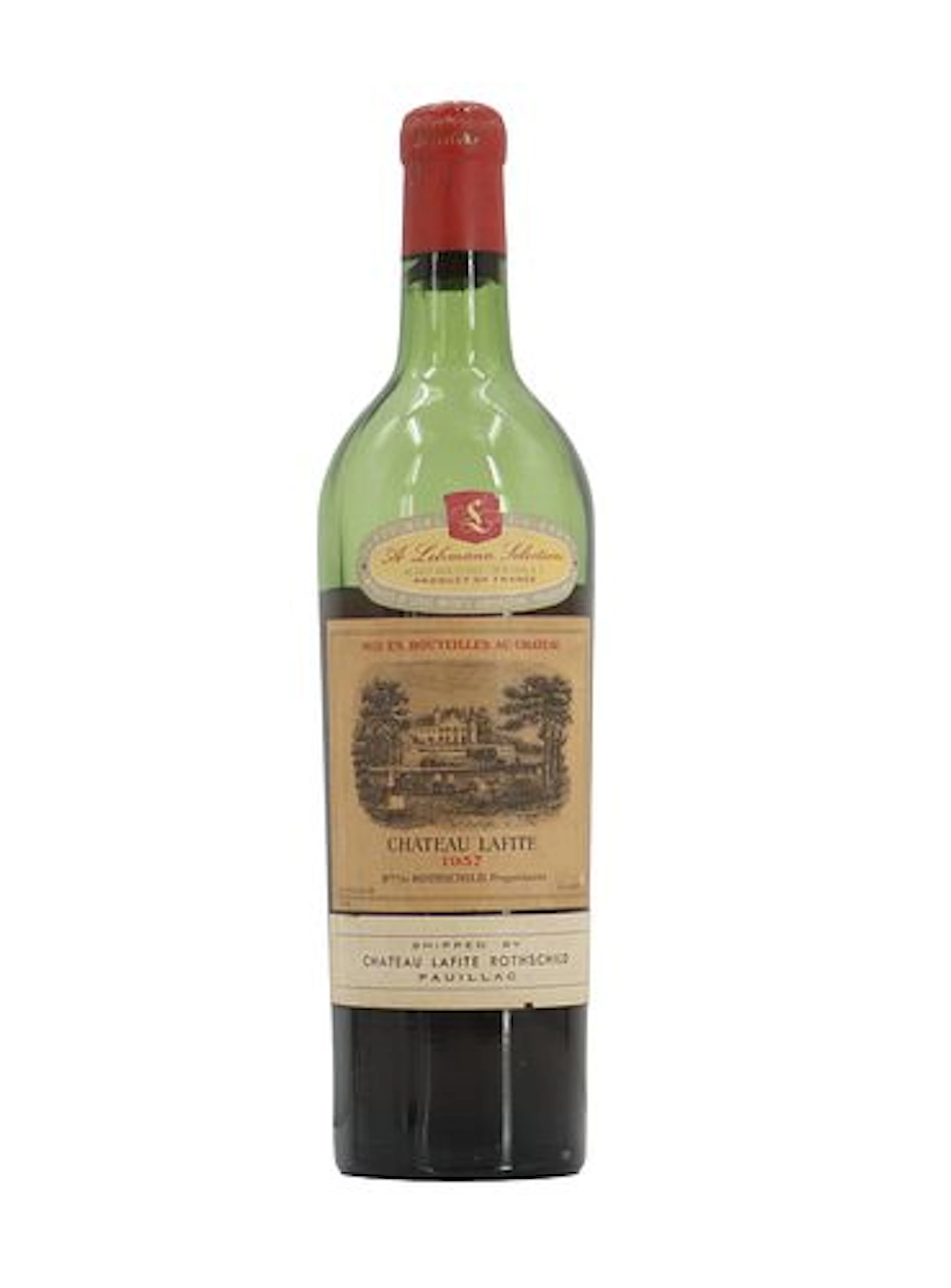 Collectible Low-Fill Bottle of 1937 Château Lafite Rothschild Pauillac