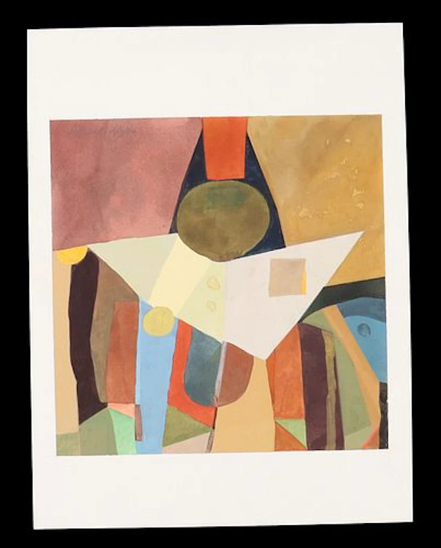 Darrell Crisp, 20th Century American, Abstract Watercolor