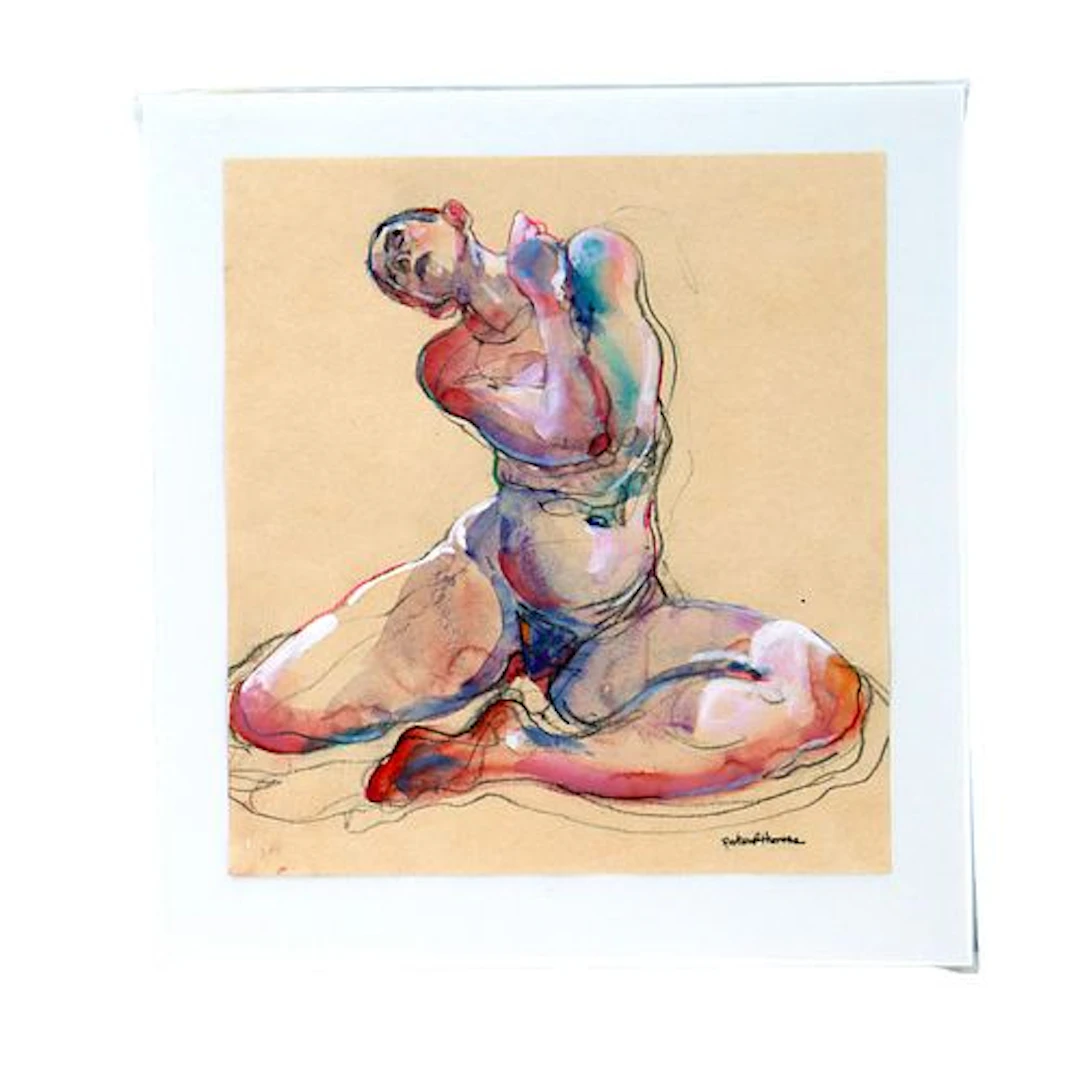 Richard Thomas (21st Century) American, Ink and Watercolor Figurative