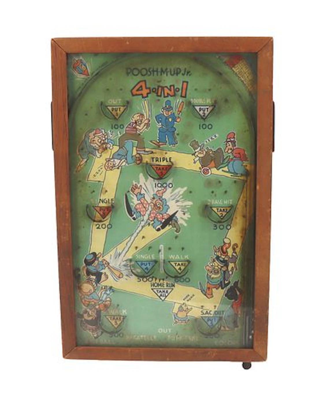 Poosh-M-Up Jr. 4-in-1 Tabletop Pinball and Bagatelle Game