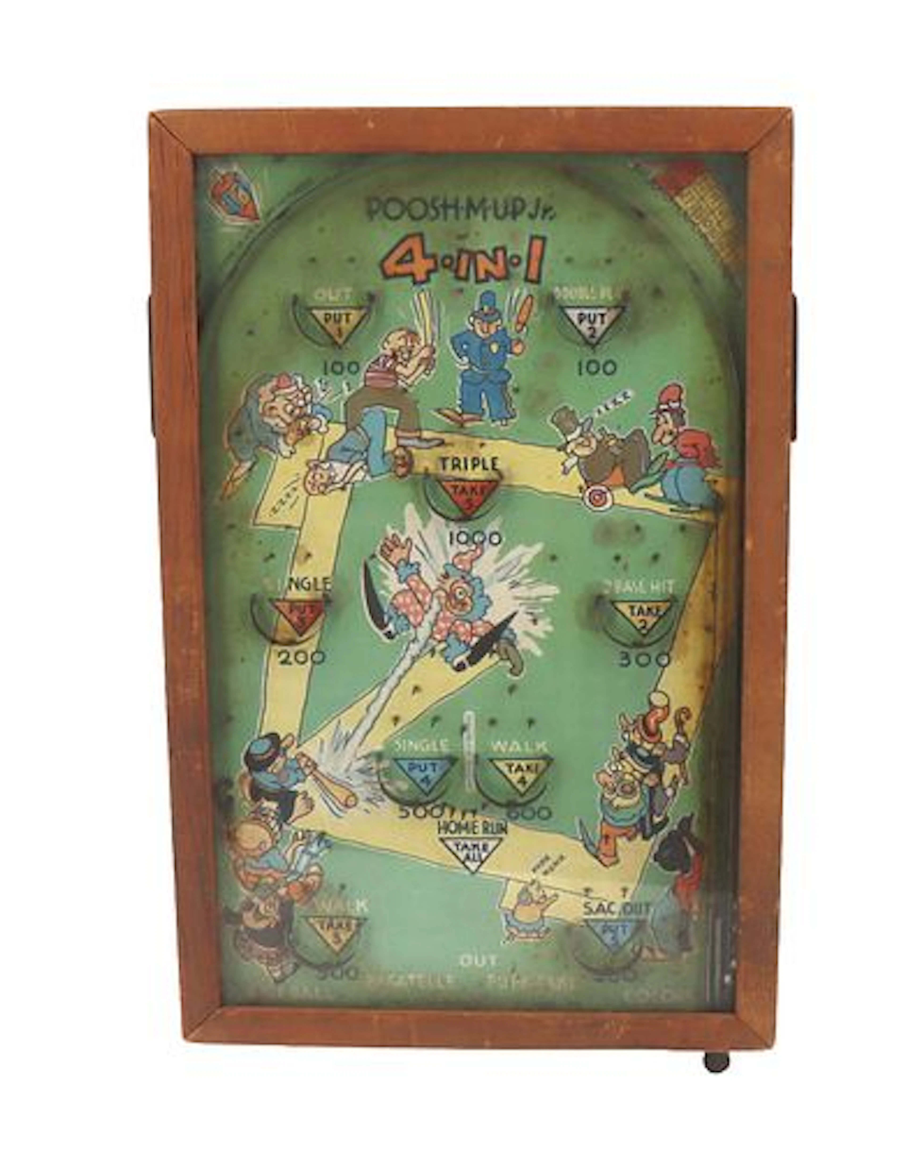 Poosh-M-Up Jr. 4-in-1 Tabletop Pinball and Bagatelle Game