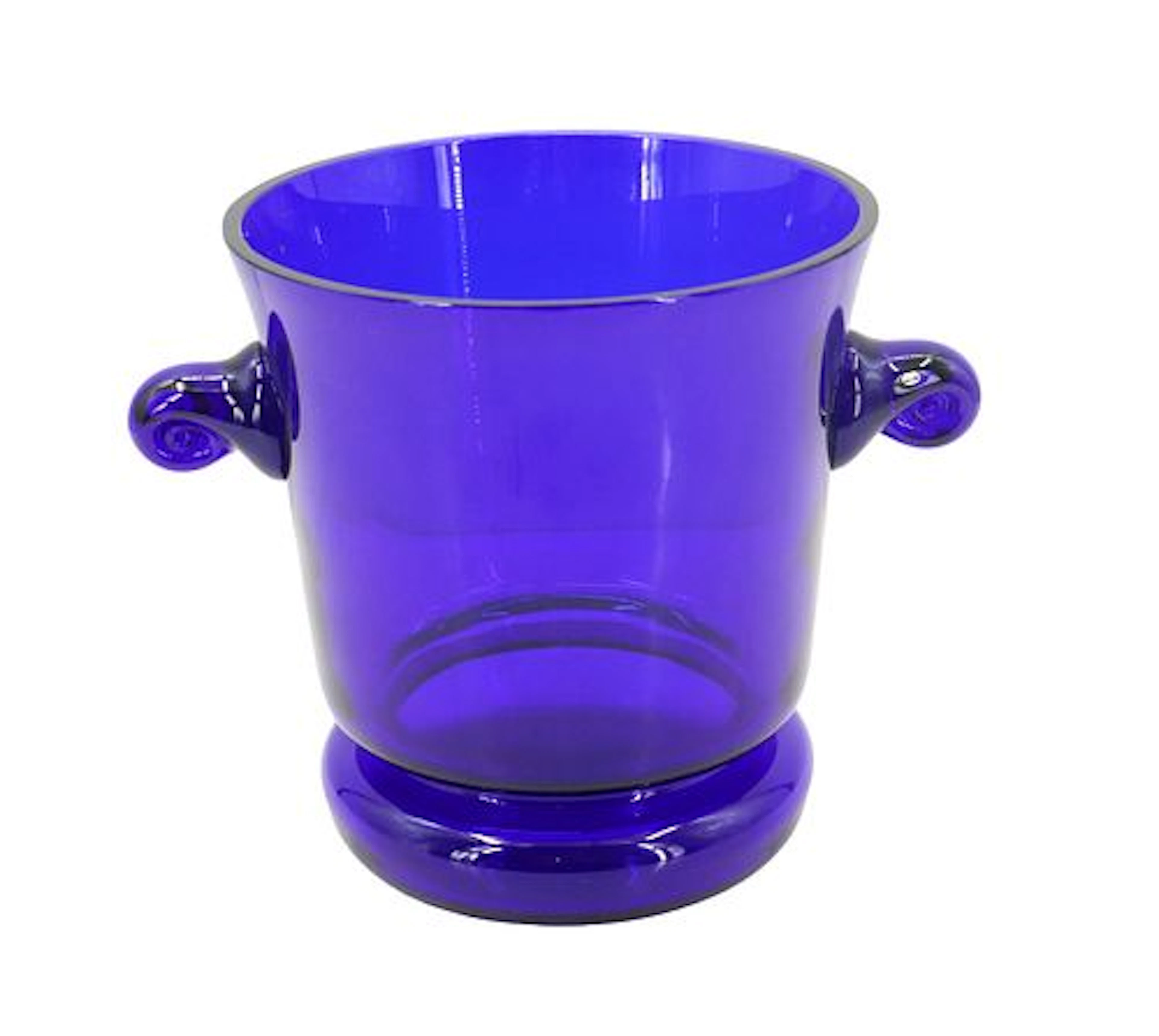 Vintage Cobalt Blue Ice Bucket