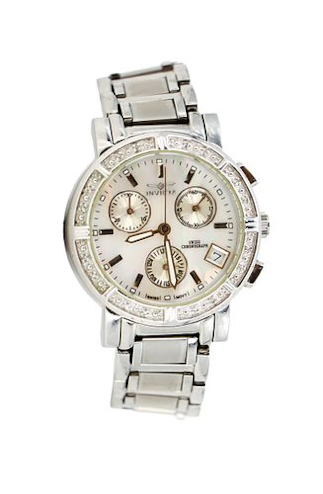 ⁠Invicta Wildflower Ladies 4718 Stainless Steel and Diamond Wrist