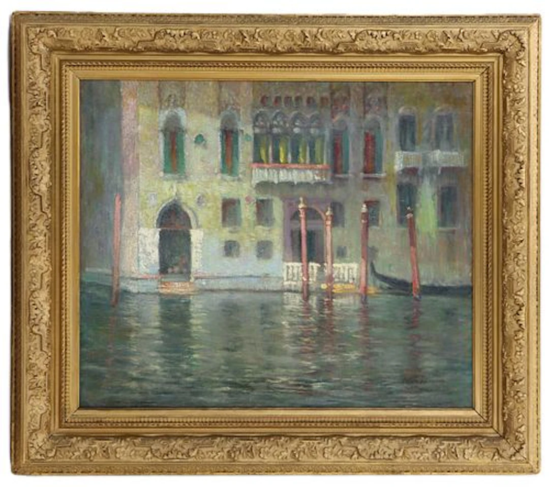 Francis Hopkinson Smith (1838-1915) American, Oil on Canvas Venetian