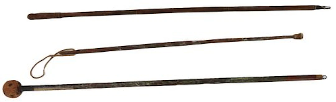 (3) Vintage Mahl Sticks, Including One Owned by Winsom Homer