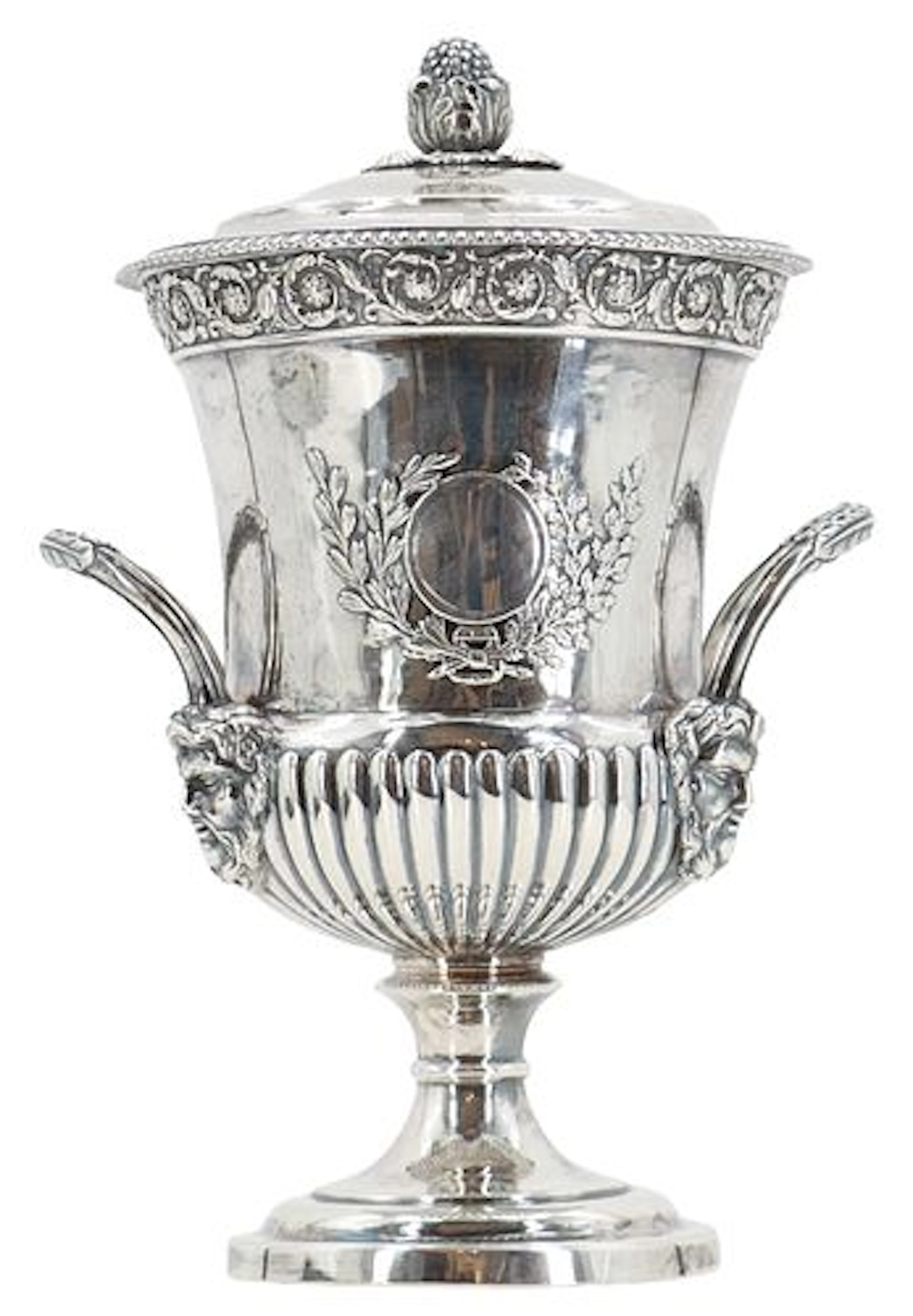 Antique English Sterling Silver Lidded Presentation Cup - 51.690 ozt.