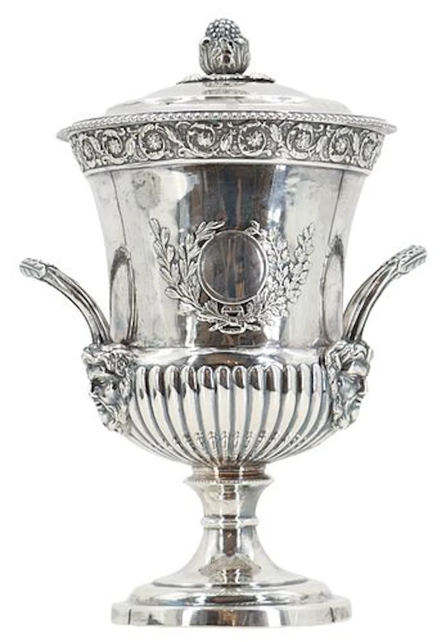 Antique English Sterling Silver Lidded Presentation Cup - 51.690 ozt.